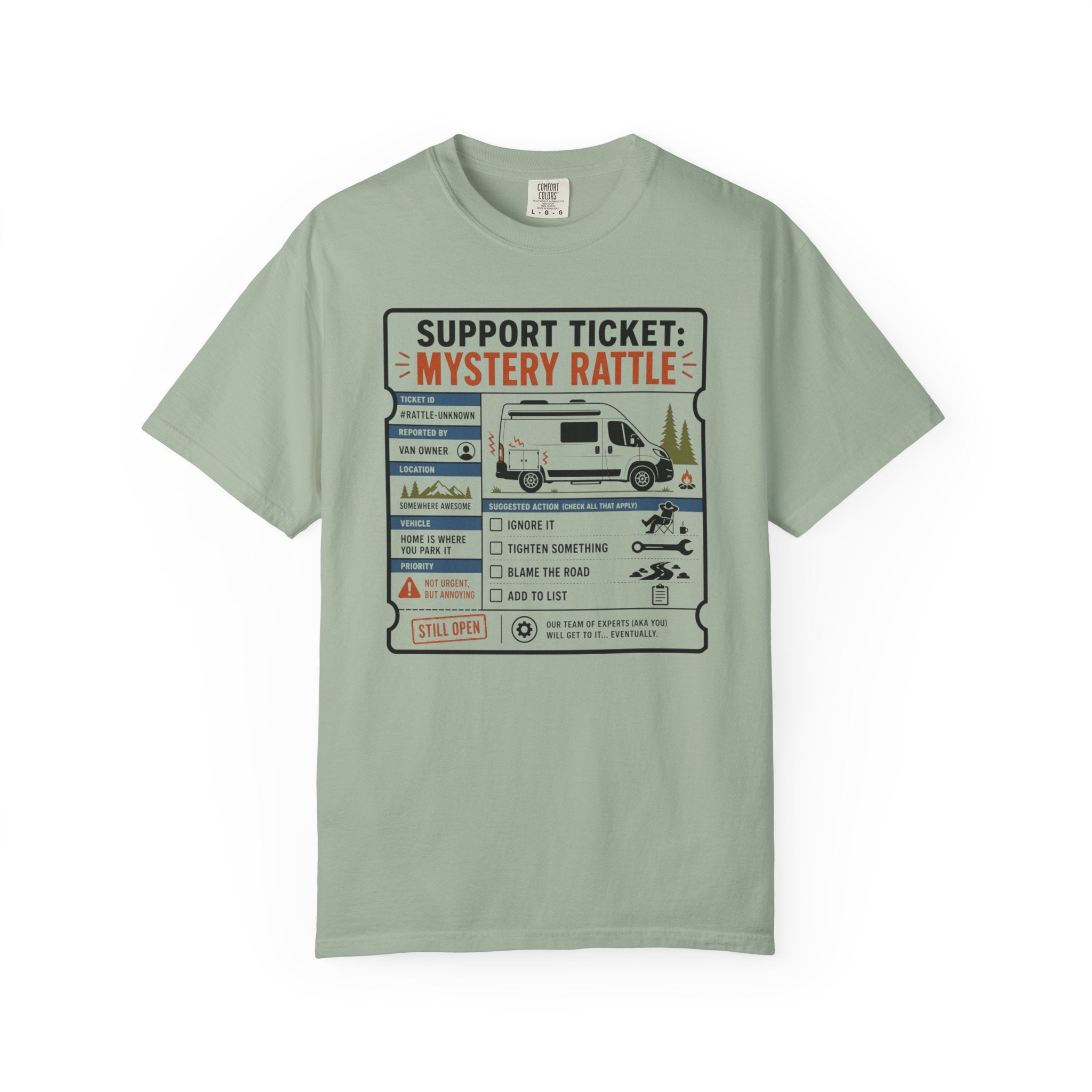 Support Ticket Mystery Rattle - T-Shirt
