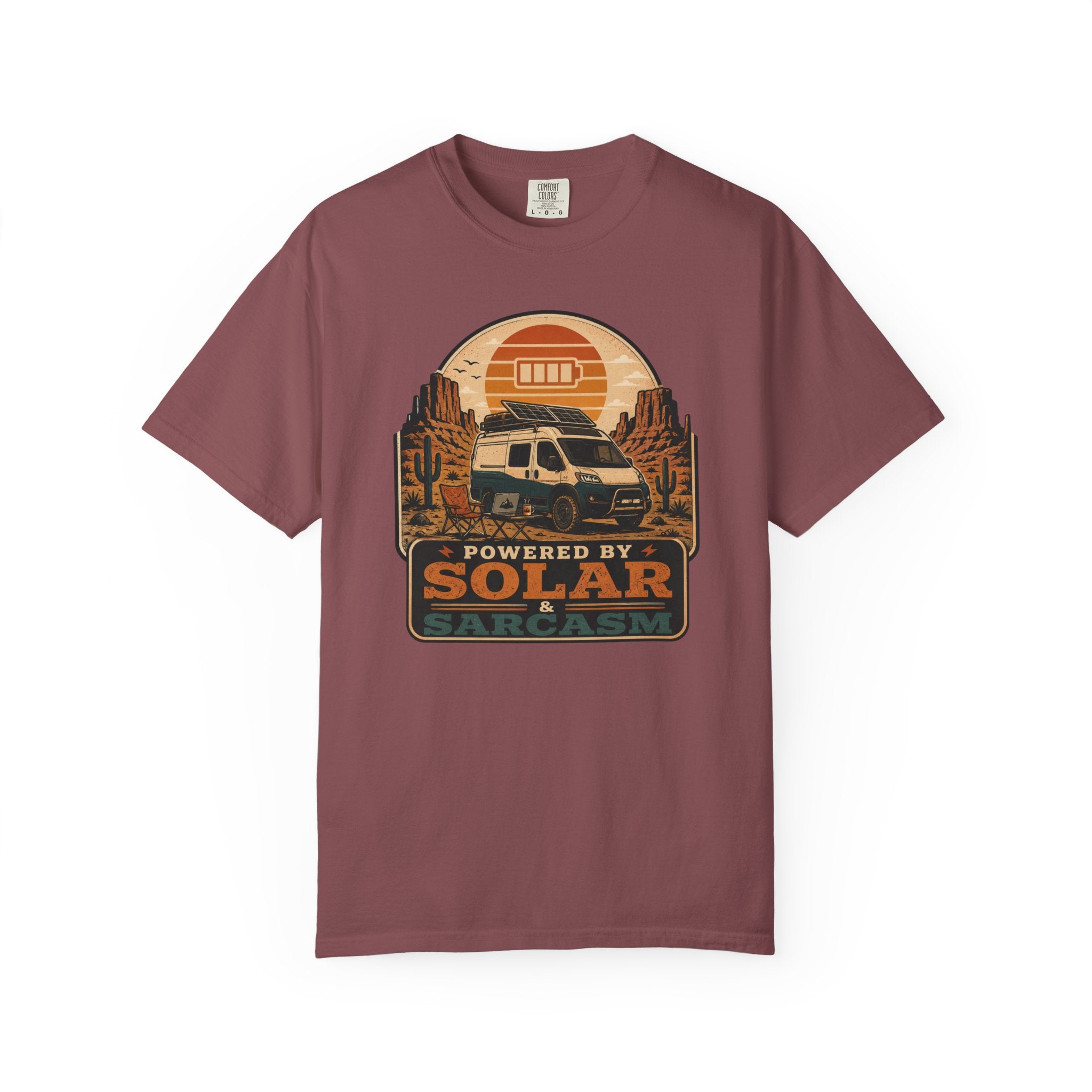Powered By Solar and Sarcasm - T-Shirt