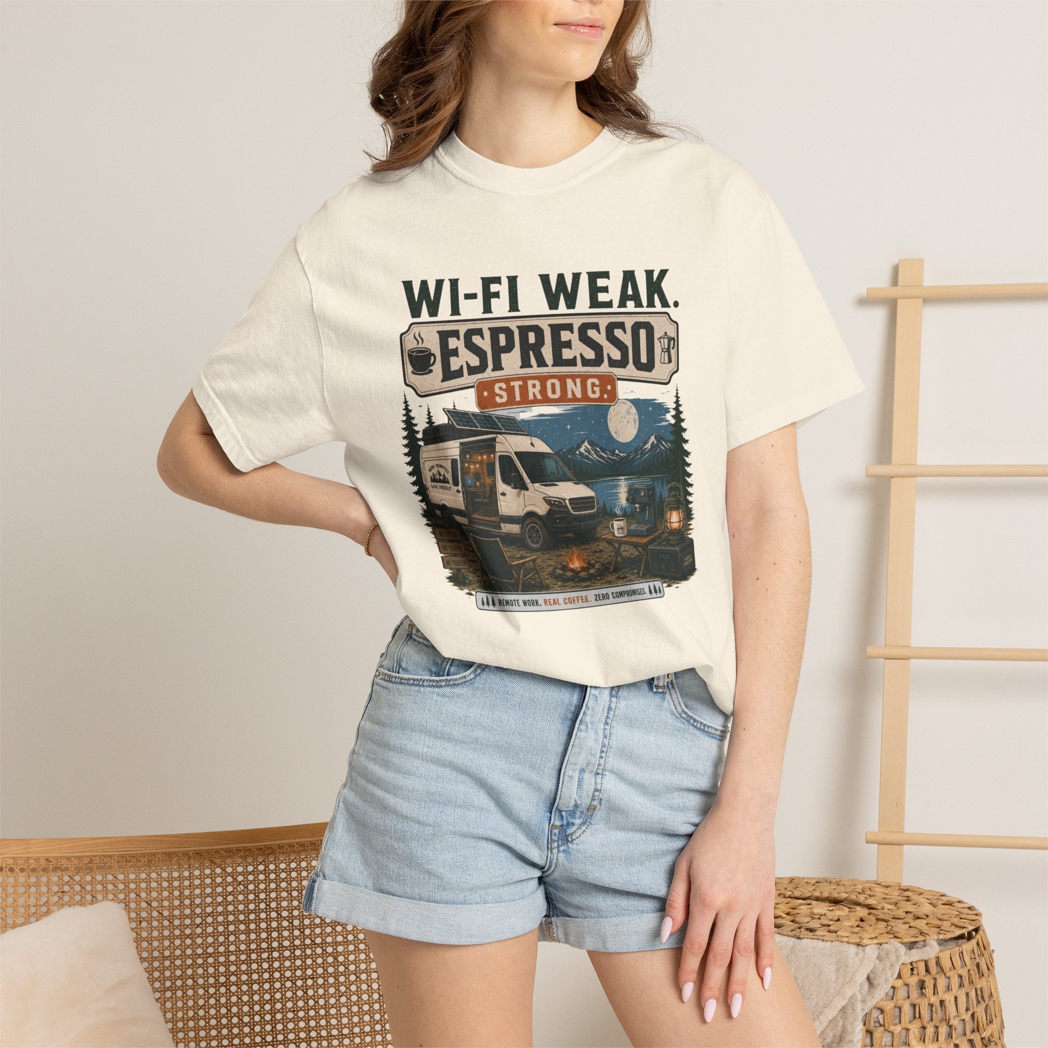 Wi-Fi Weak Espresso Strong - T-Shirt