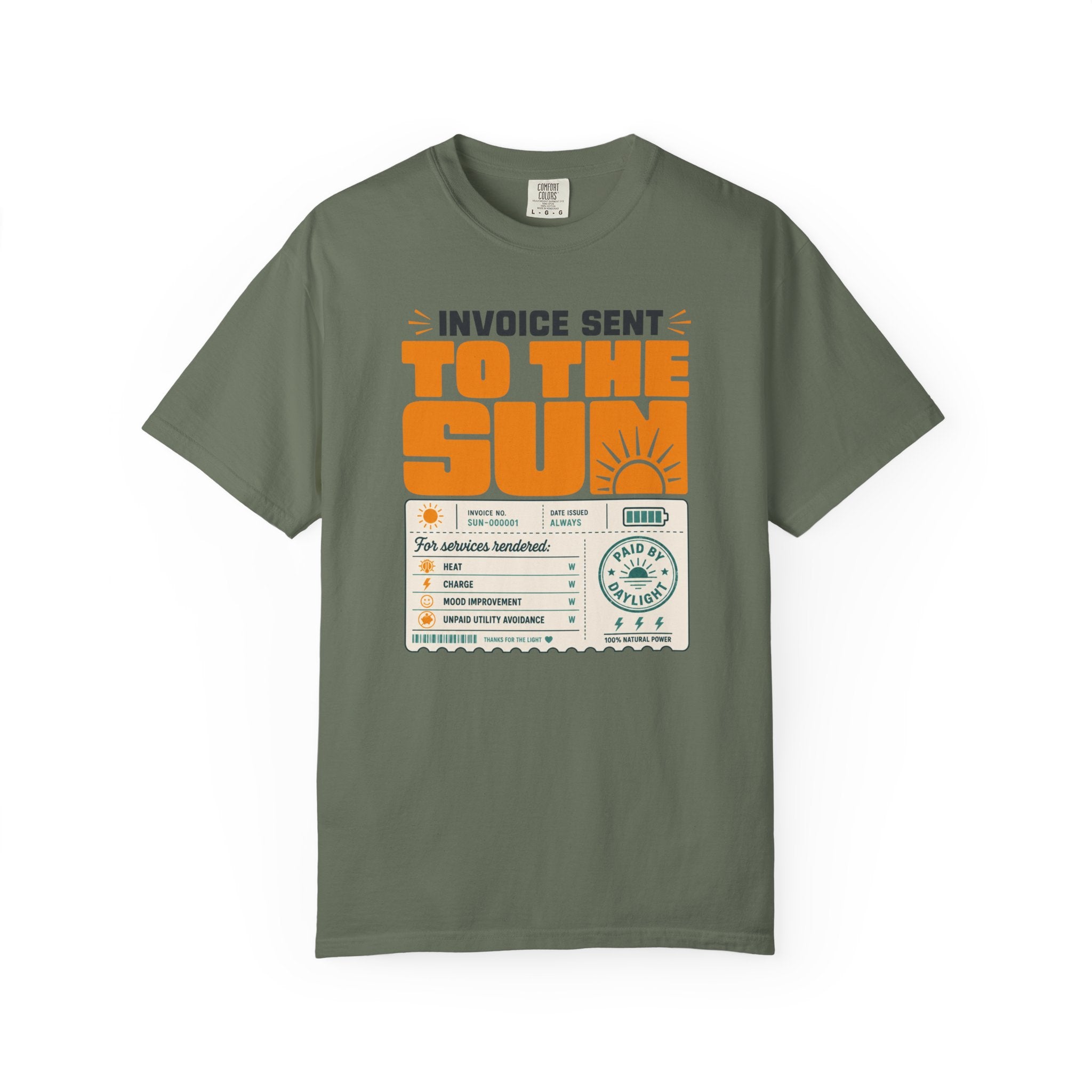 Invoice Sent To The Sun - T-Shirt