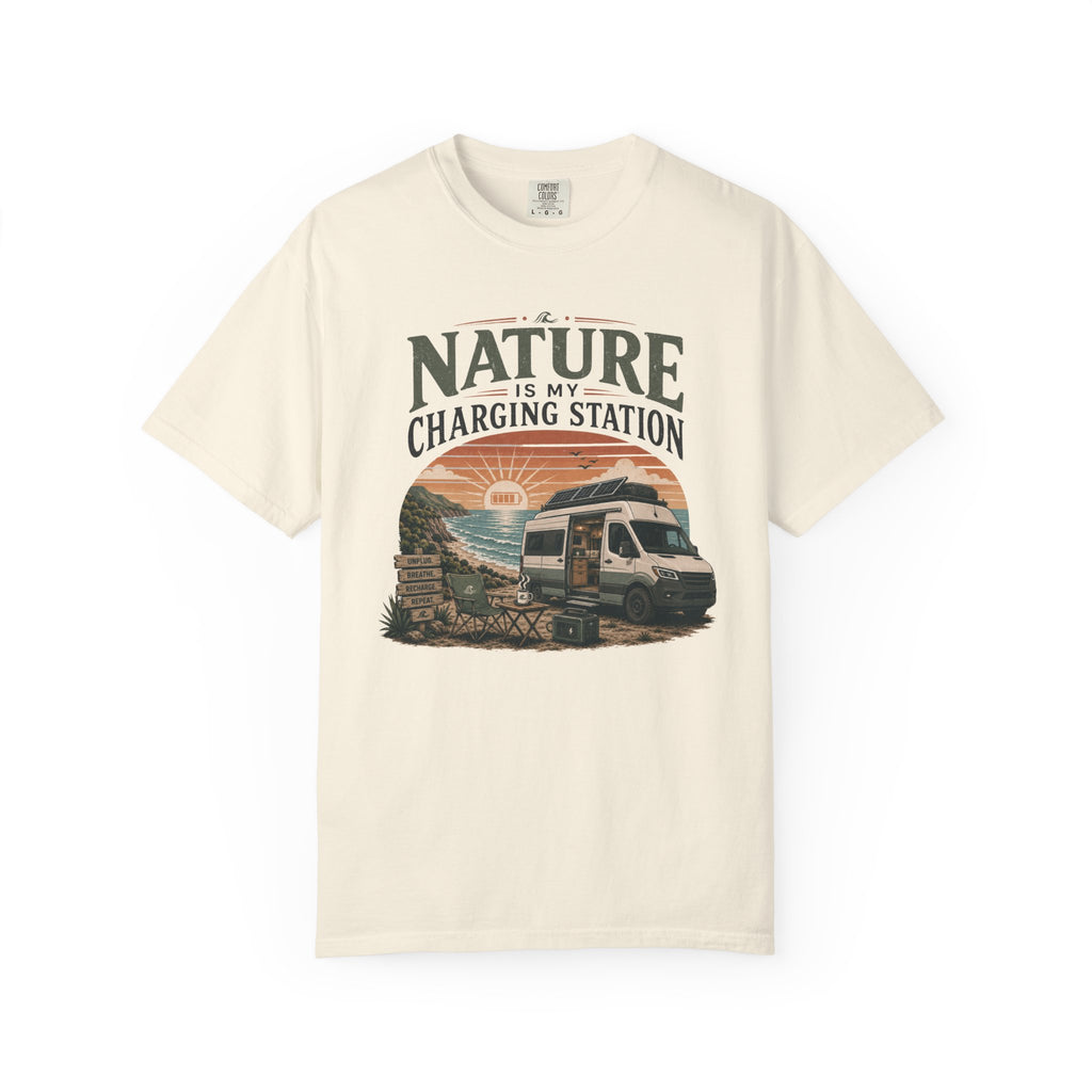 Nature Is My Charging Station - T-Shirt