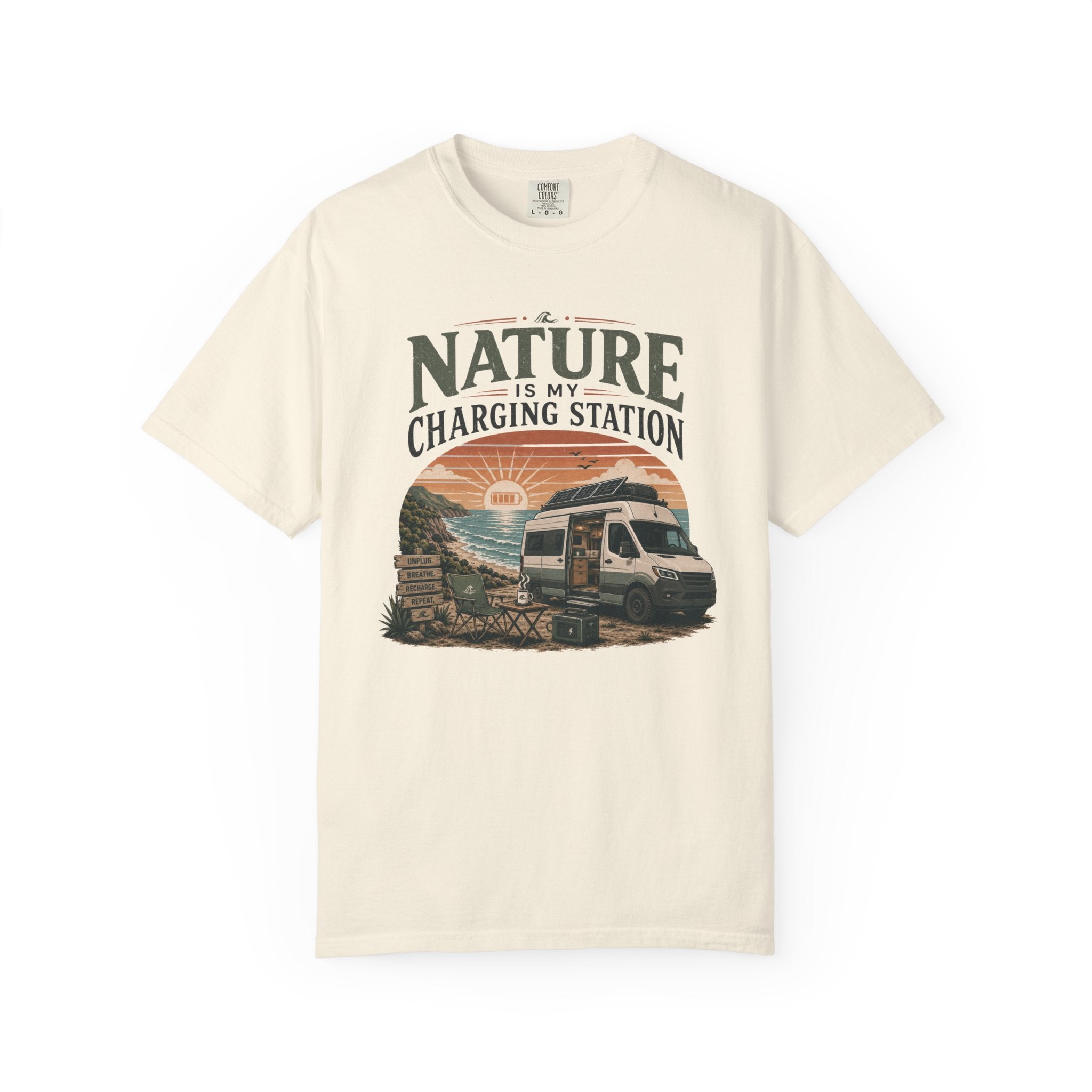 Nature Is My Charging Station - T-Shirt