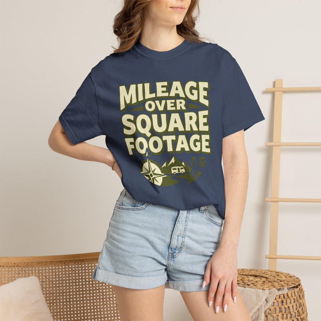 Mileage Over Square Footage - T-Shirt