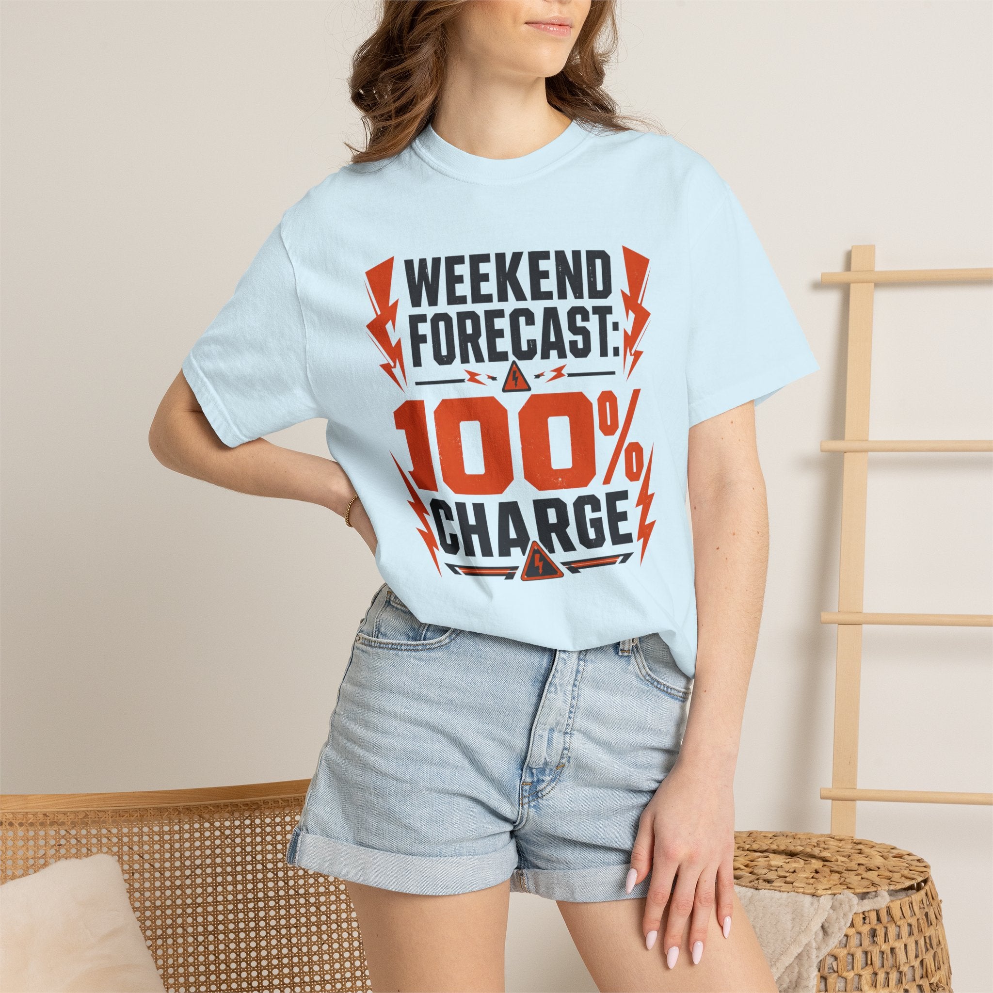 Weekend Forecast 100 Percent Charge - T-Shirt