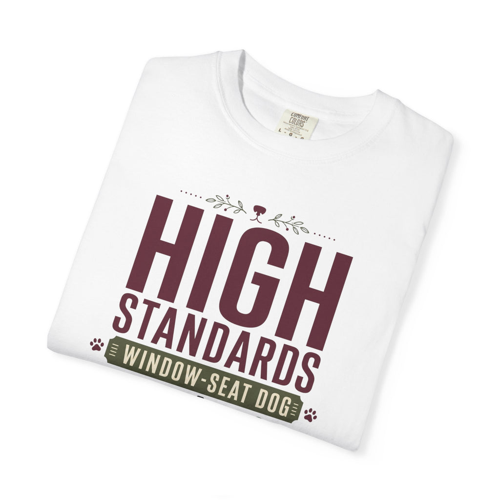 High Standards Window Seat Dog - T-Shirt