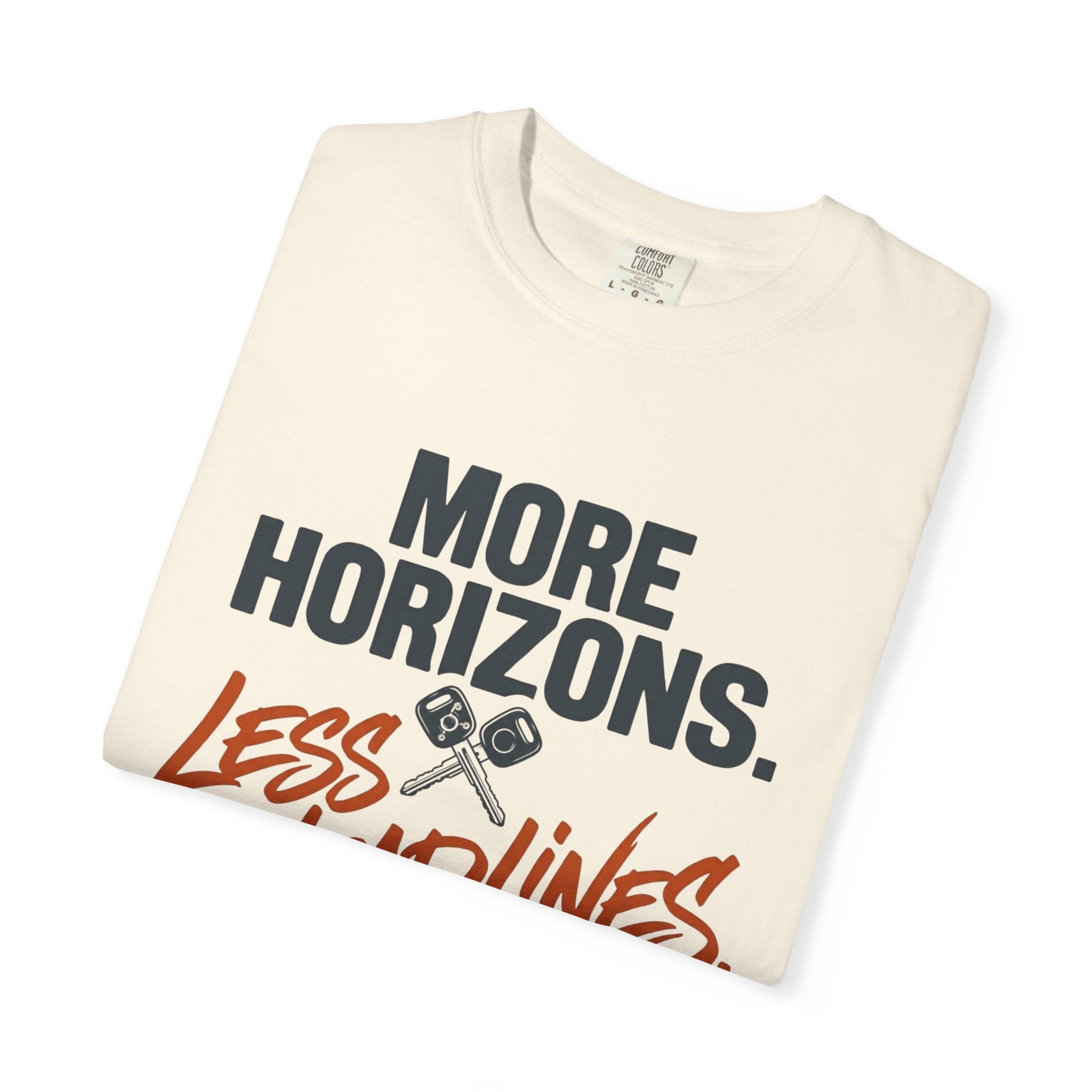 More Horizons Less Headlines - T-Shirt
