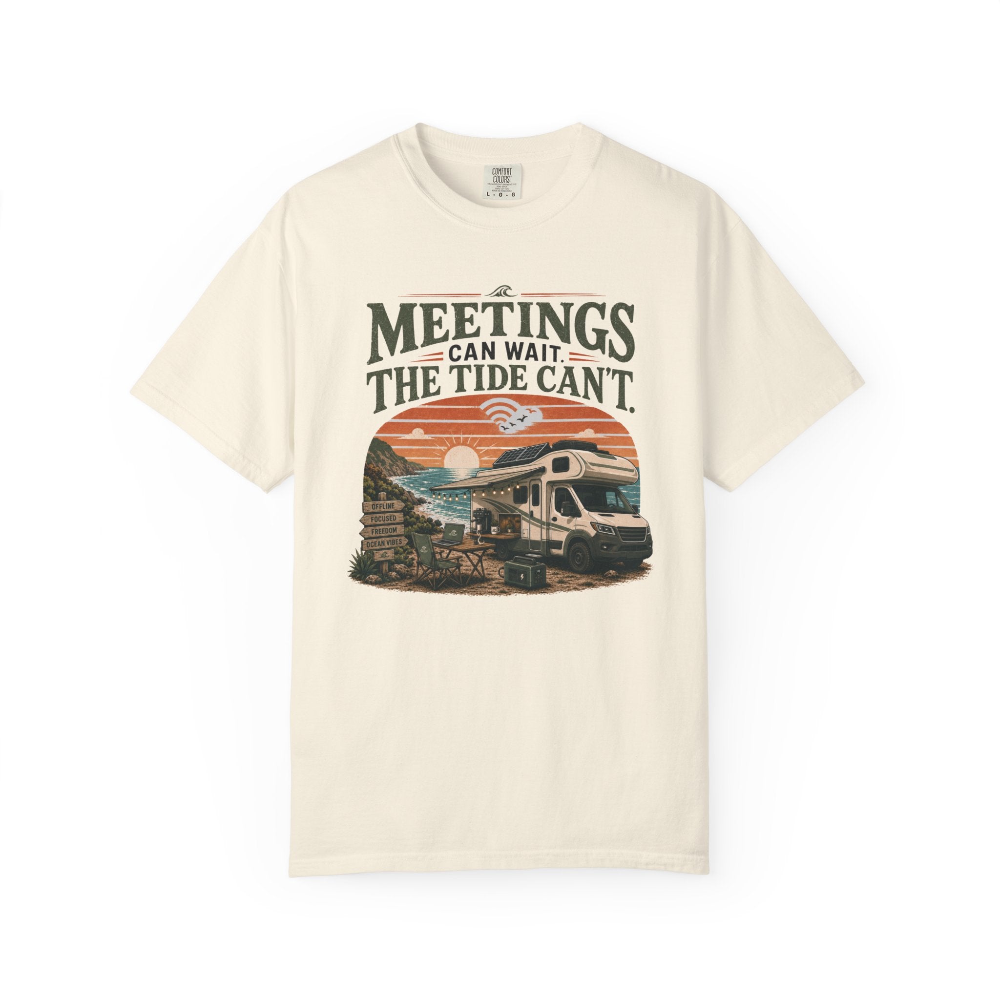 Meetings Can Wait The Tide Can't - T-Shirt