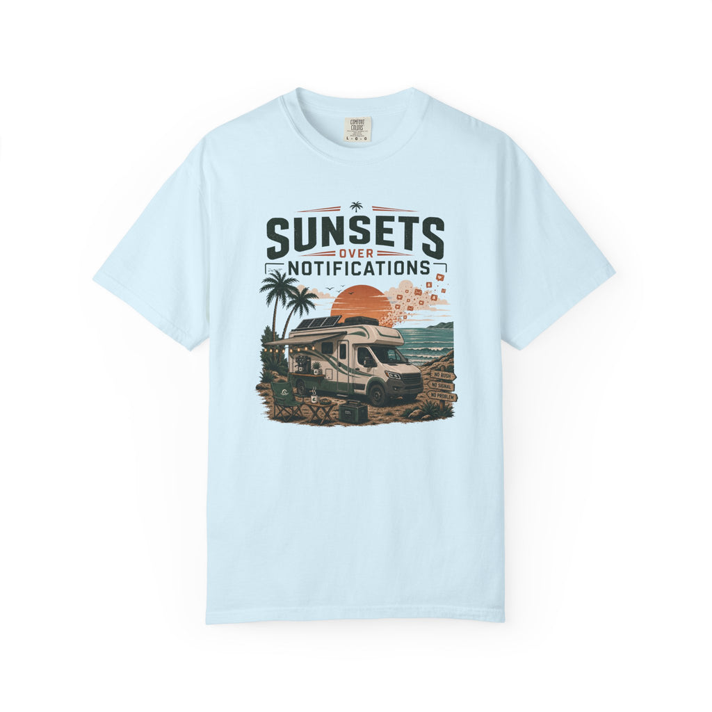Sunsets Over Notifications - T-Shirt