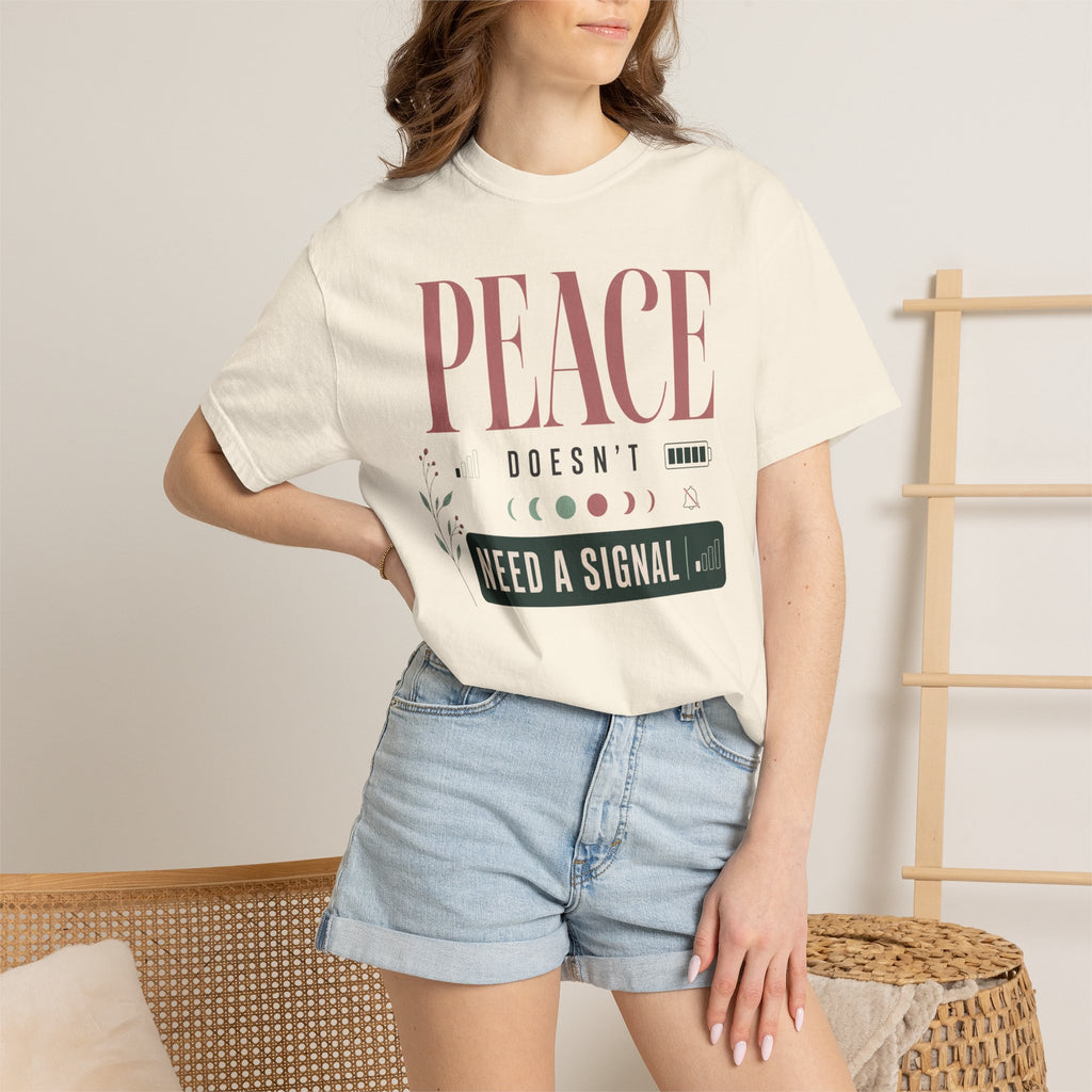 Peace Doesnt Need A Signal - T-Shirt