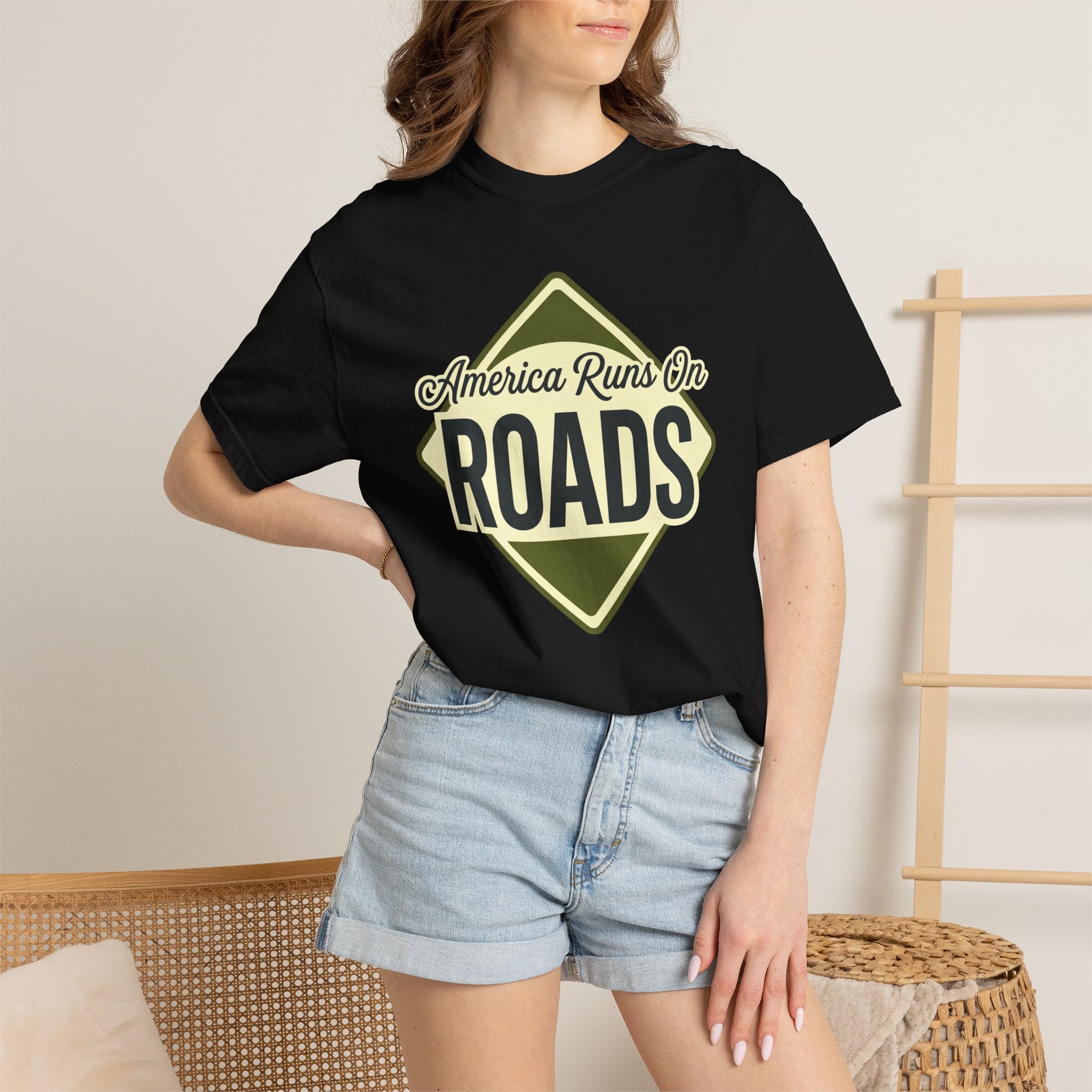 America runs On Roads - T-Shirt