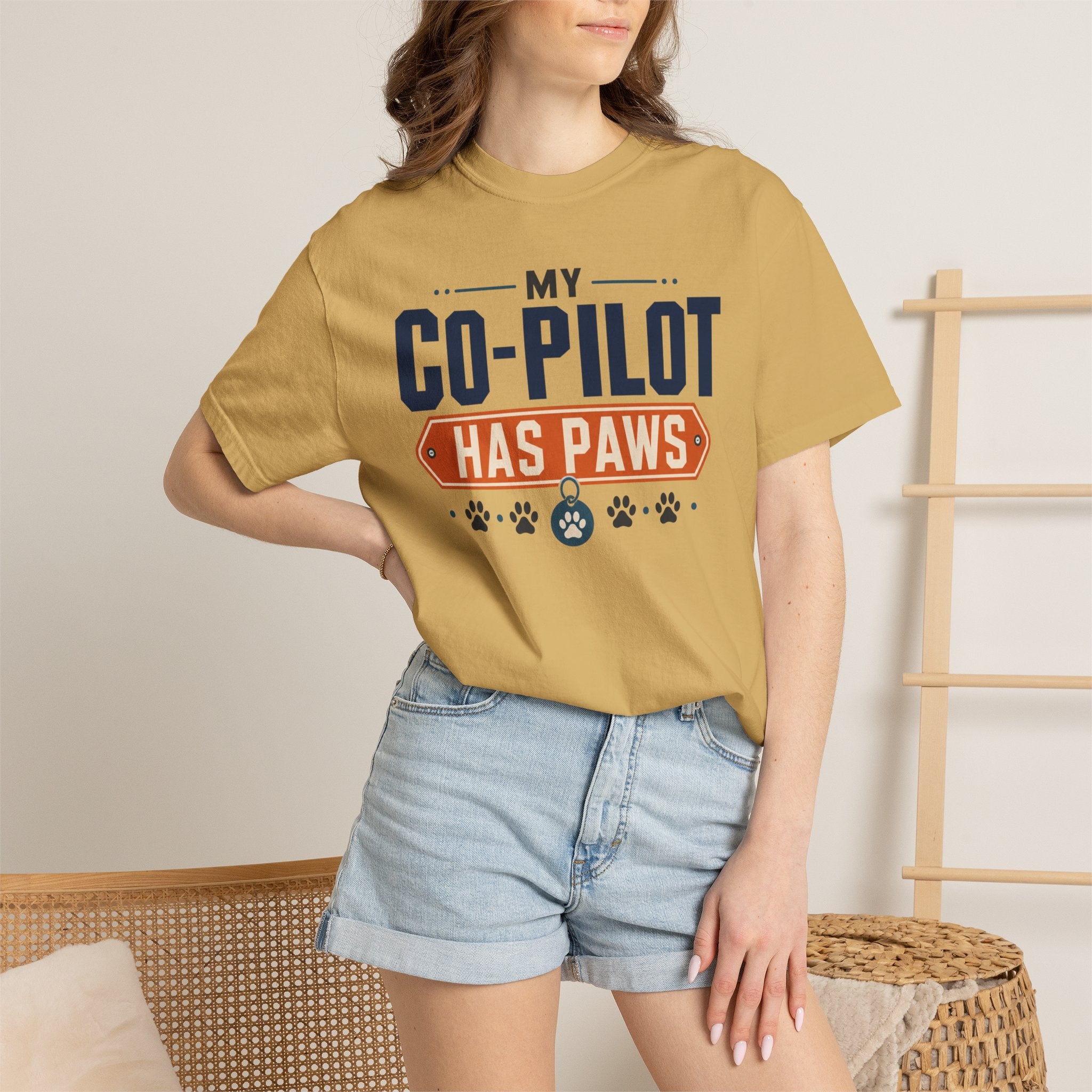 My Co Pilot Has Paws - T-Shirt