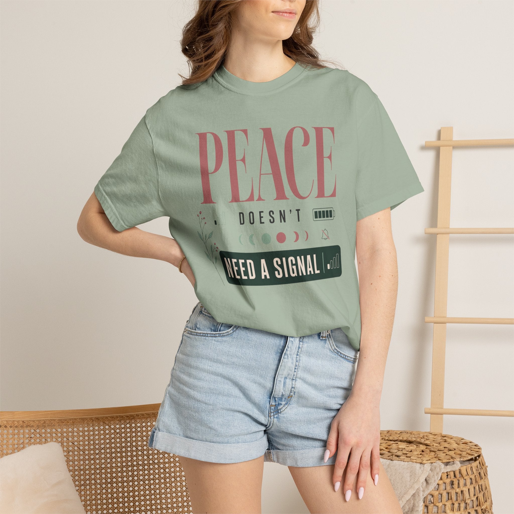 Peace Doesnt Need A Signal - T-Shirt