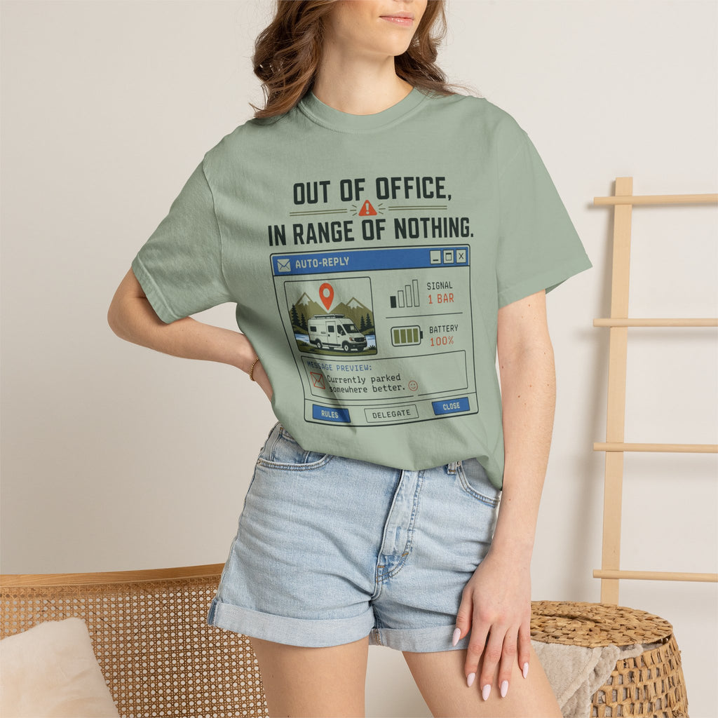 Out Of Office In Range Of Nothing - T-Shirt