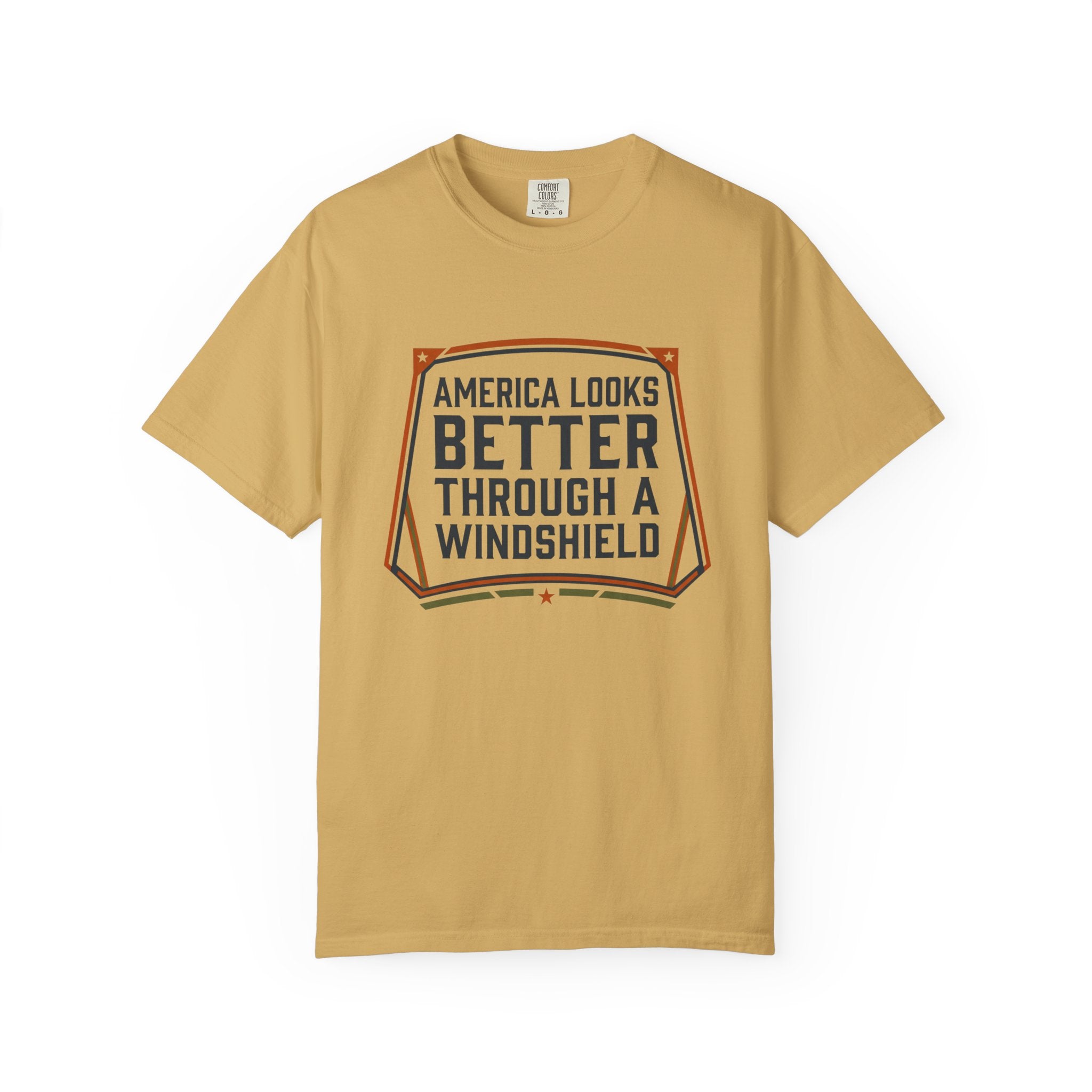 America Looks Better Through A Windshield - T-Shirt