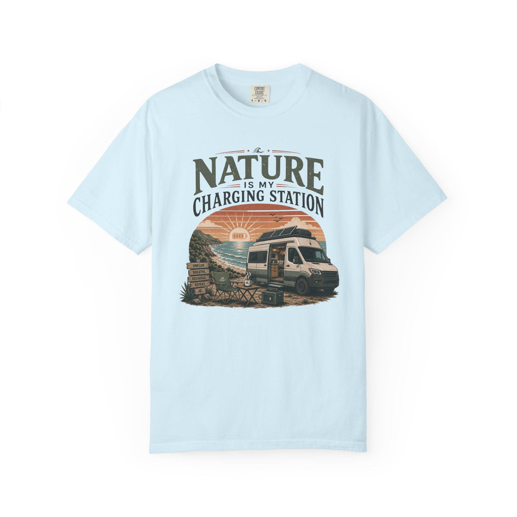 Nature Is My Charging Station - T-Shirt