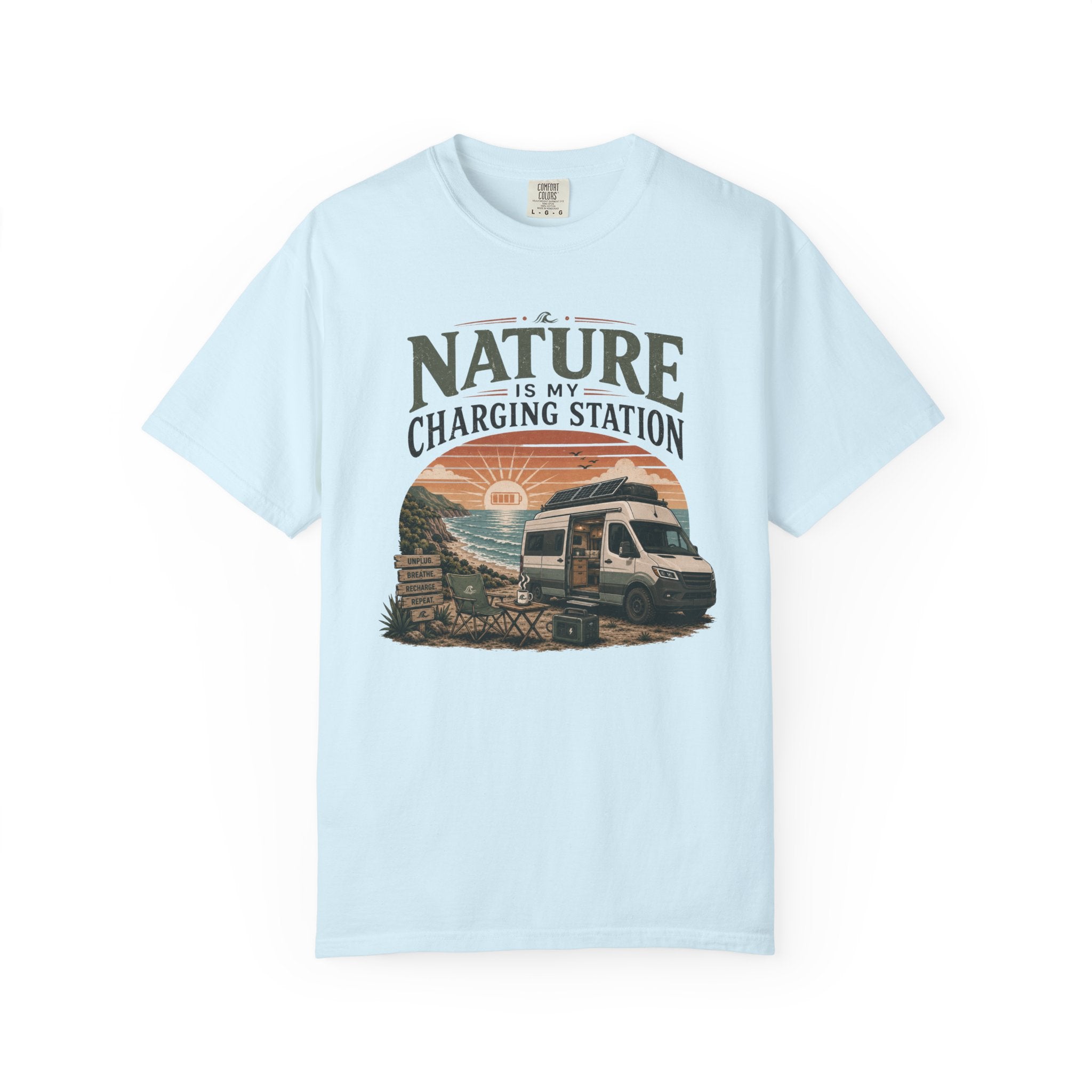 Nature Is My Charging Station - T-Shirt