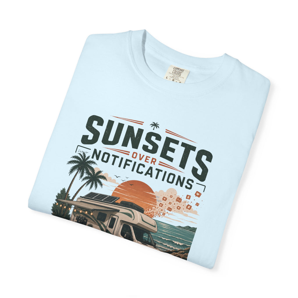 Sunsets Over Notifications - T-Shirt