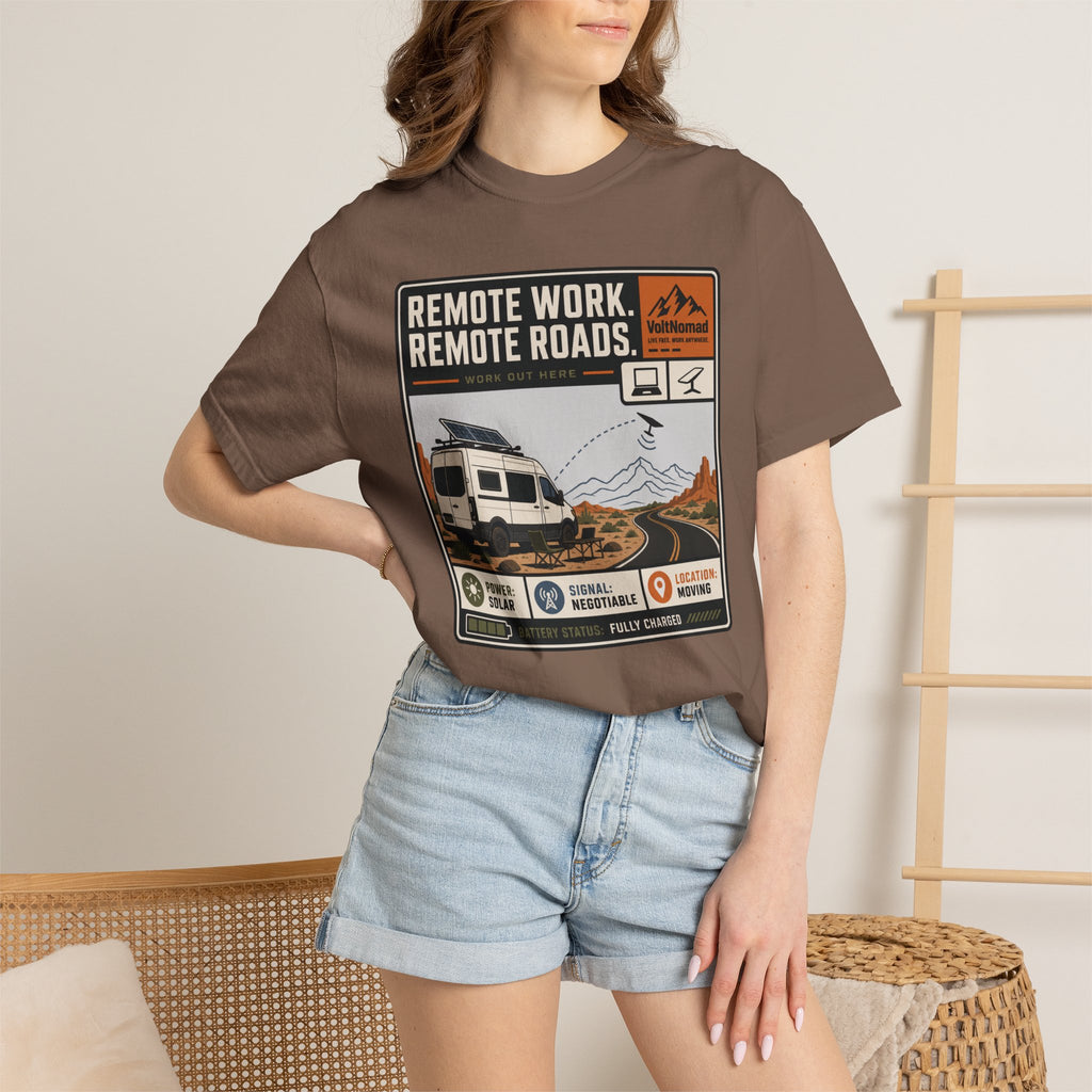 Remote Work Remote Roads - T-Shirt