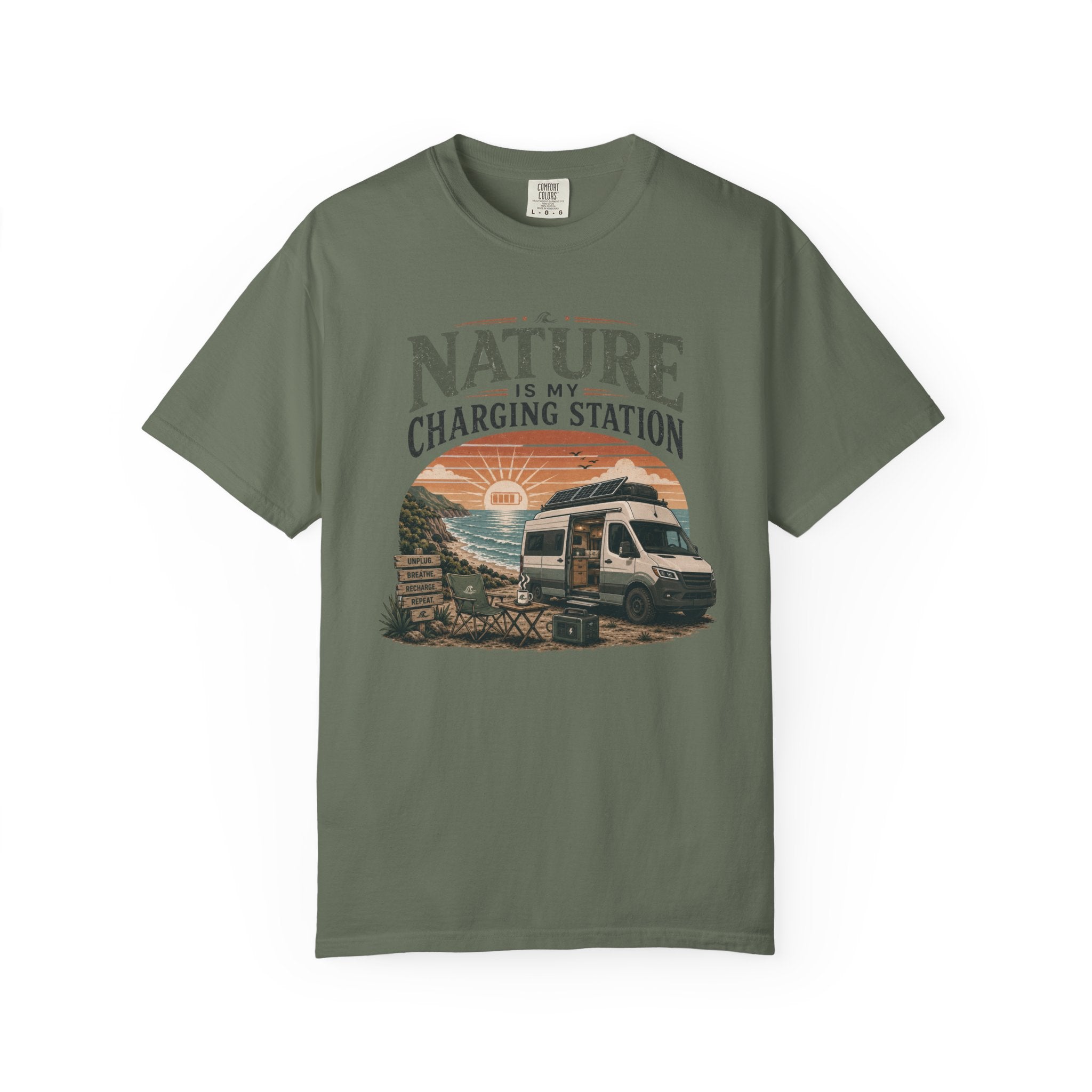 Nature Is My Charging Station - T-Shirt