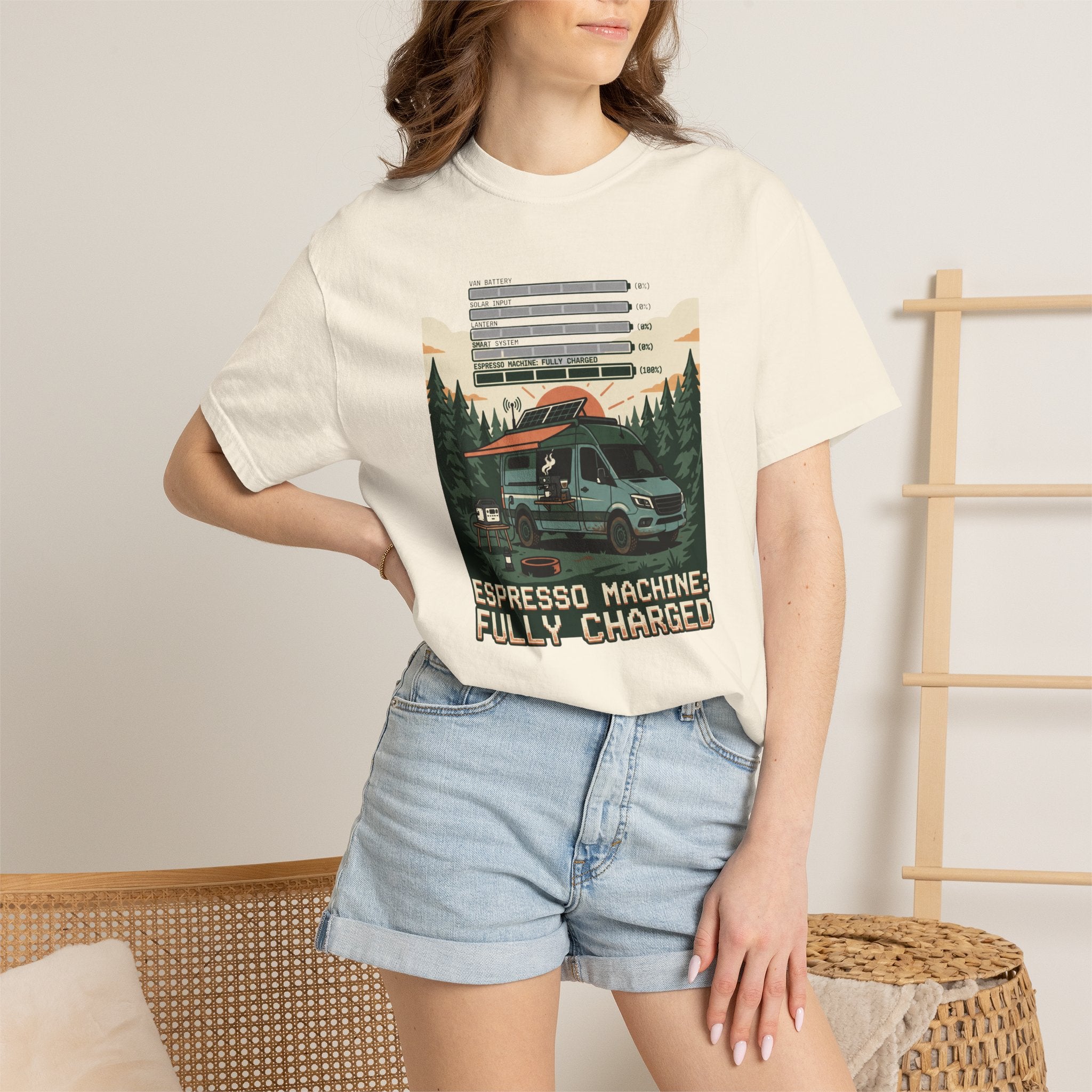 Espresso Machine Fully Charged - T-Shirt