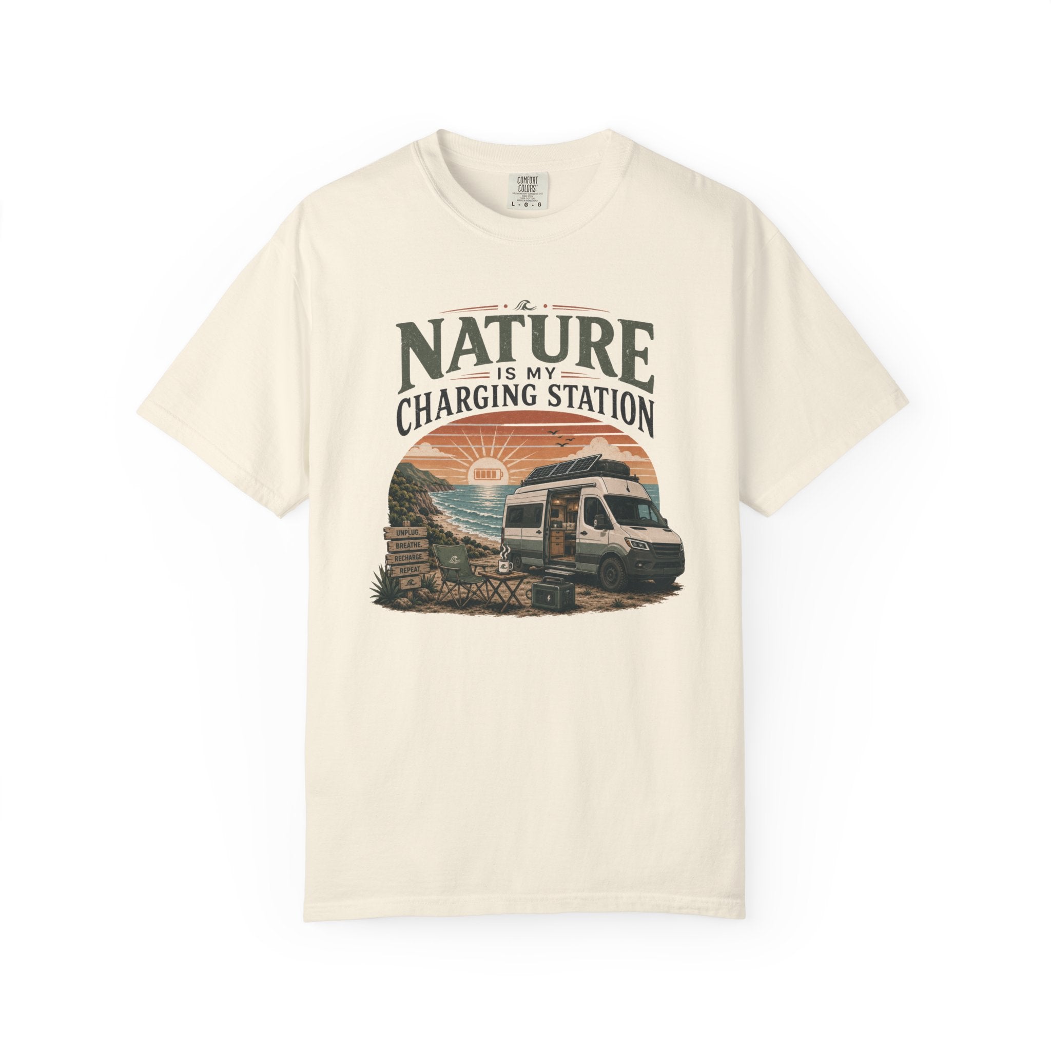 Nature Is My Charging Station - T-Shirt
