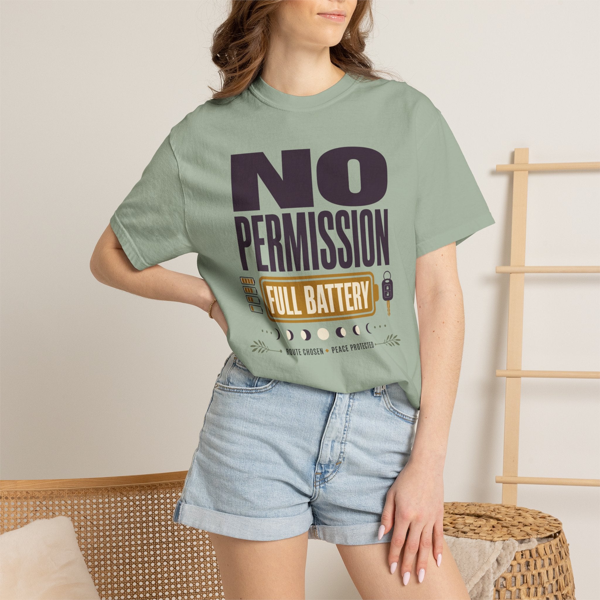 No Permission Full Battery - T-Shirt