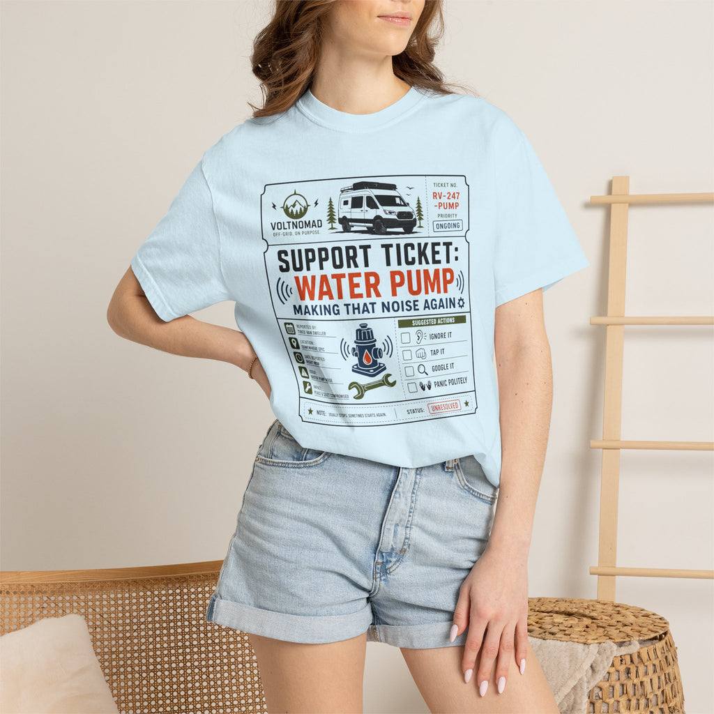 Support Ticket Water Pump Making That Noise Again - T-Shirt