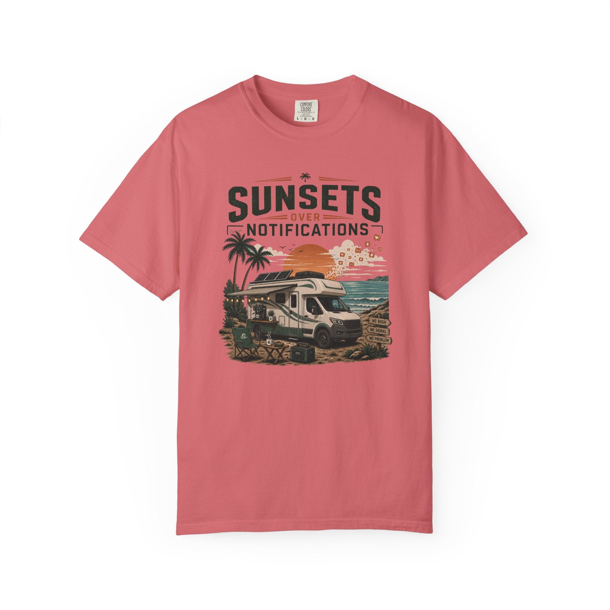 Sunsets Over Notifications - T-Shirt