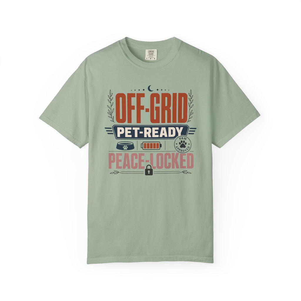 Off Grid Pet Ready Peace Locked - T-Shirt