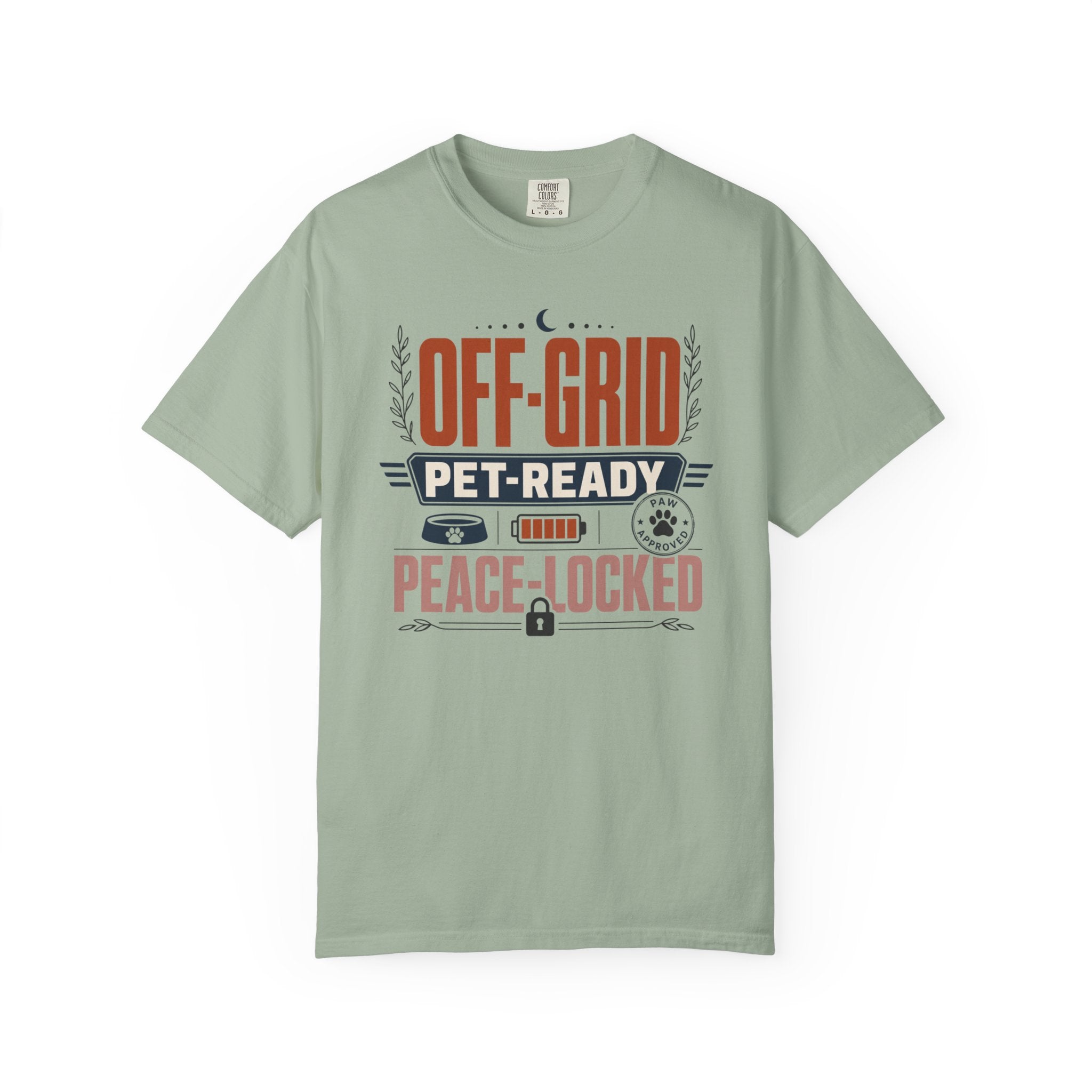 Off Grid Pet Ready Peace Locked - T-Shirt
