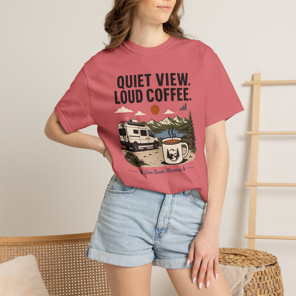 Quiet View Loud Coffee - T-Shirt