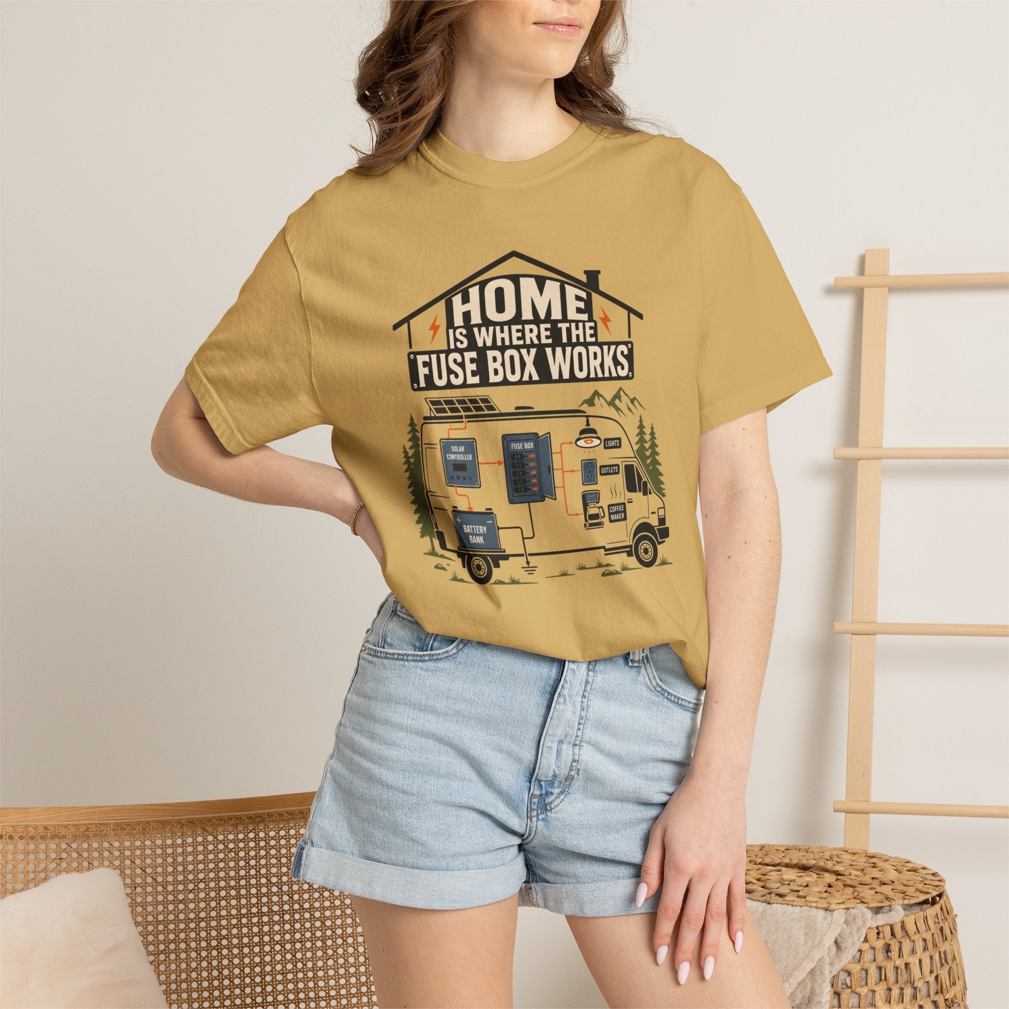 Home Is Where The Fuse Box Works - T-Shirt