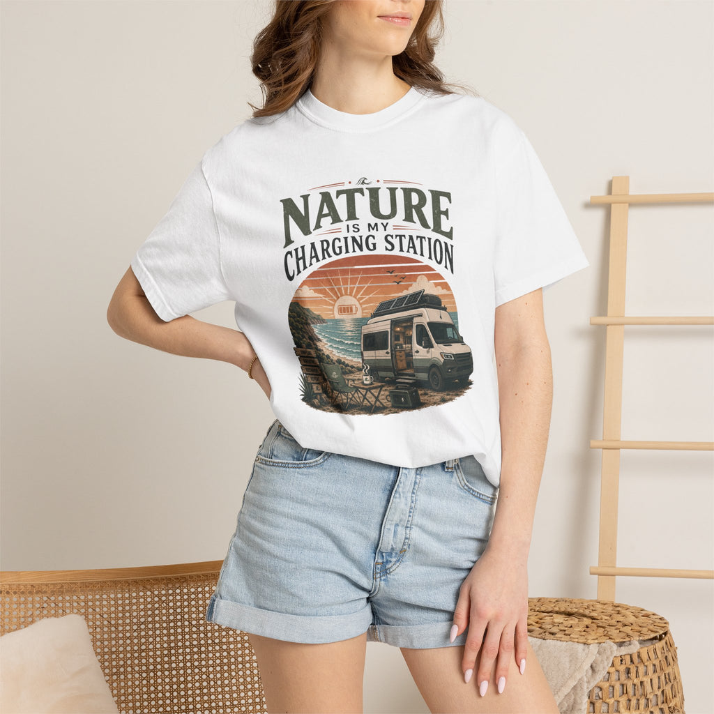 Nature Is My Charging Station - T-Shirt