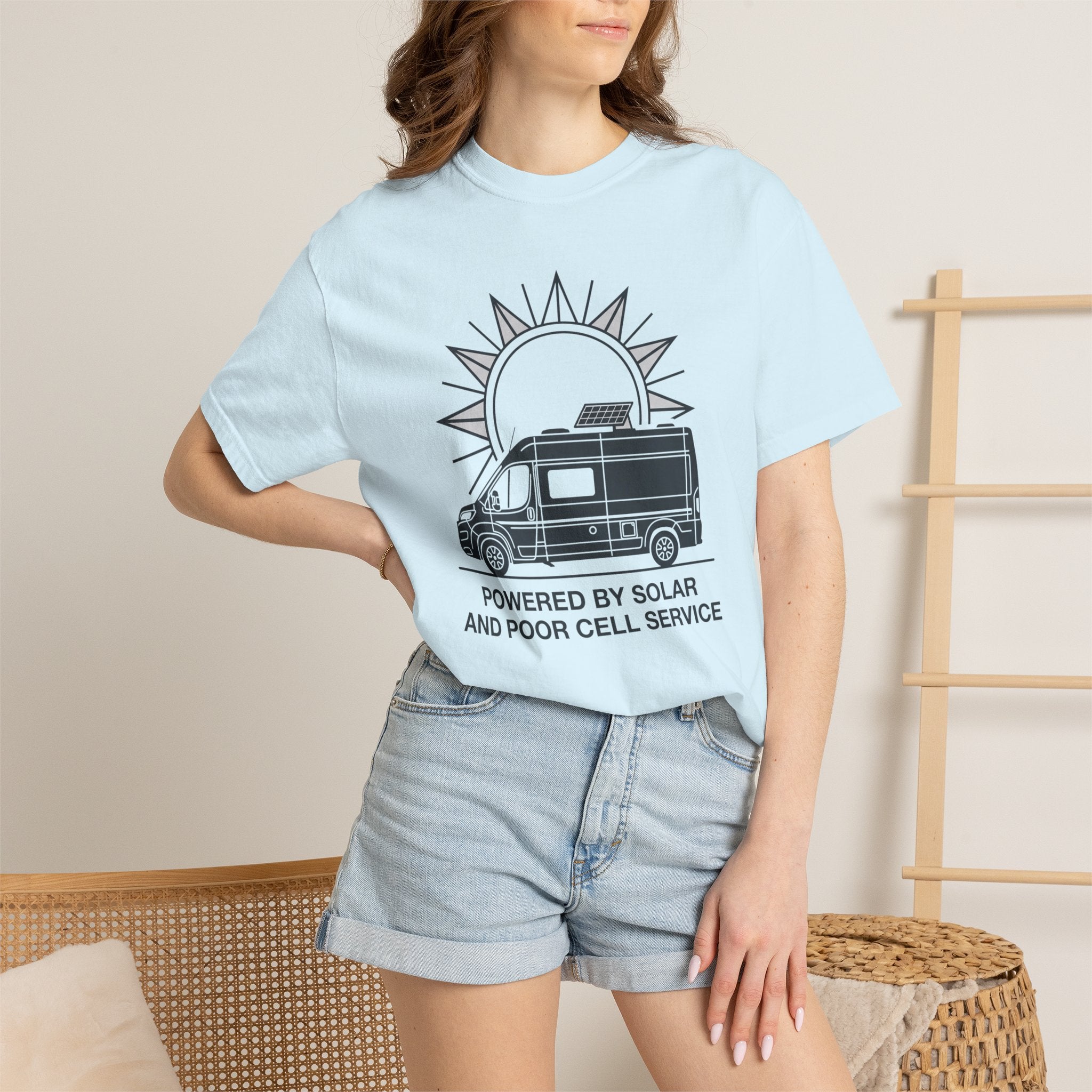 Powered By Solar And Poor Cell Service - T-Shirt