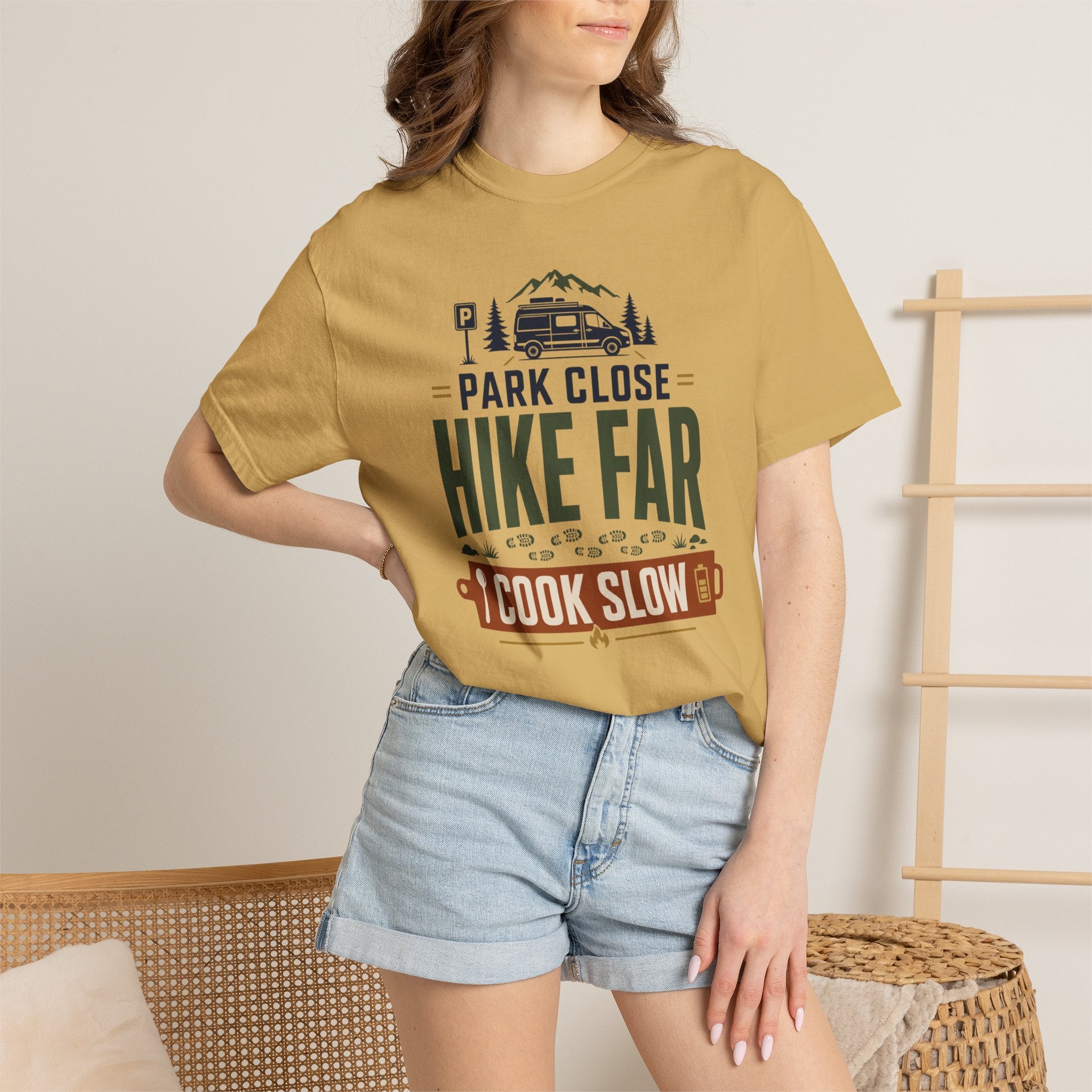 Park Close Hike Far Cook Slow - T-Shirt
