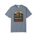 Zoom Call In The Front Mountains In The Back - T-Shirt