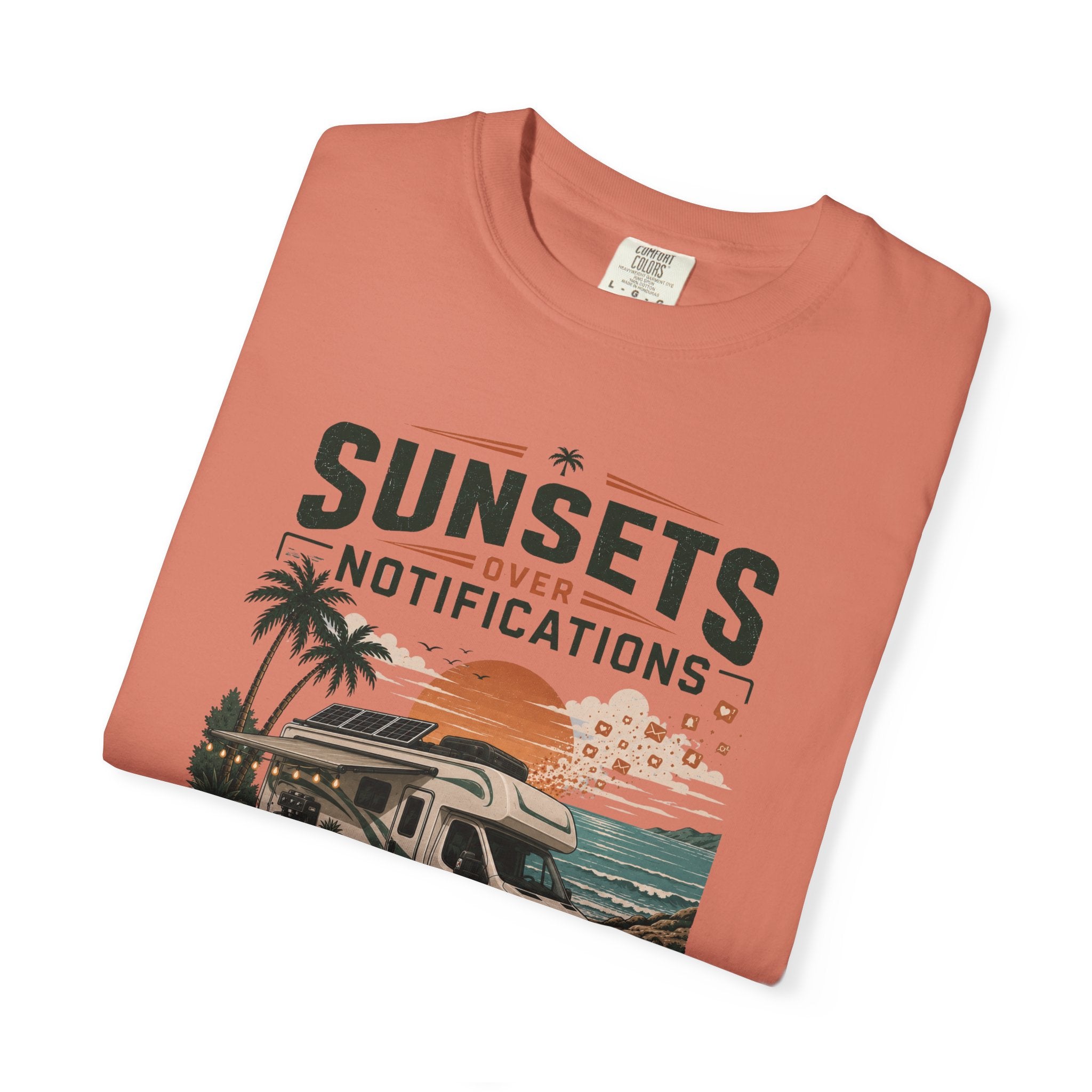 Sunsets Over Notifications - T-Shirt