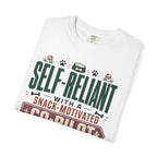 Self Reliant With A Snack Motivated Co Pilot - T-Shirt