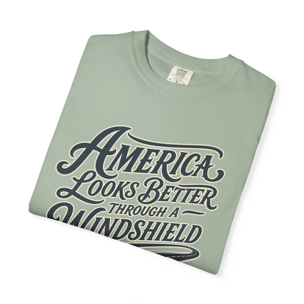 America Looks Better Through A Windshield - T-Shirt