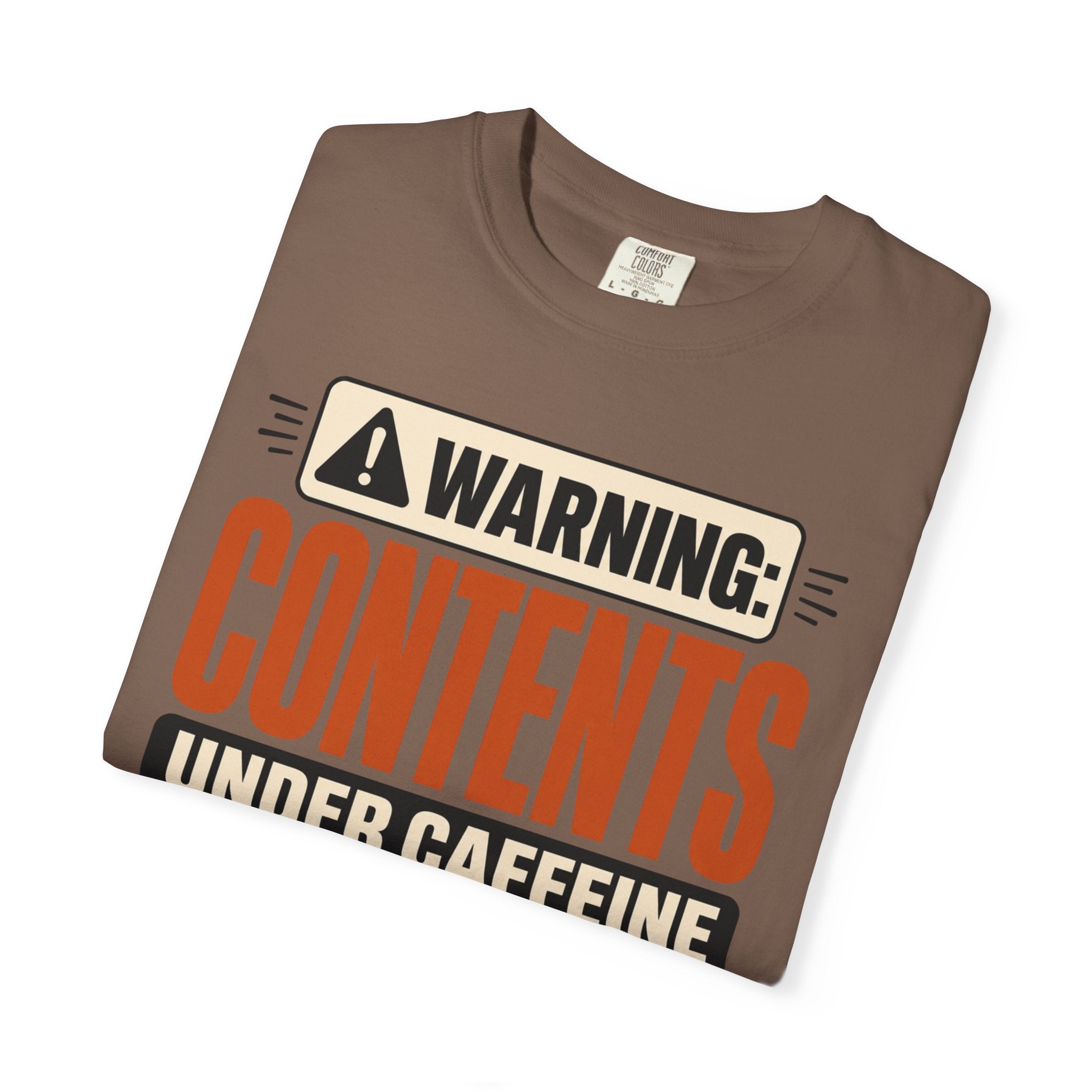 Warning Contents Under Caffeine - T-Shirt