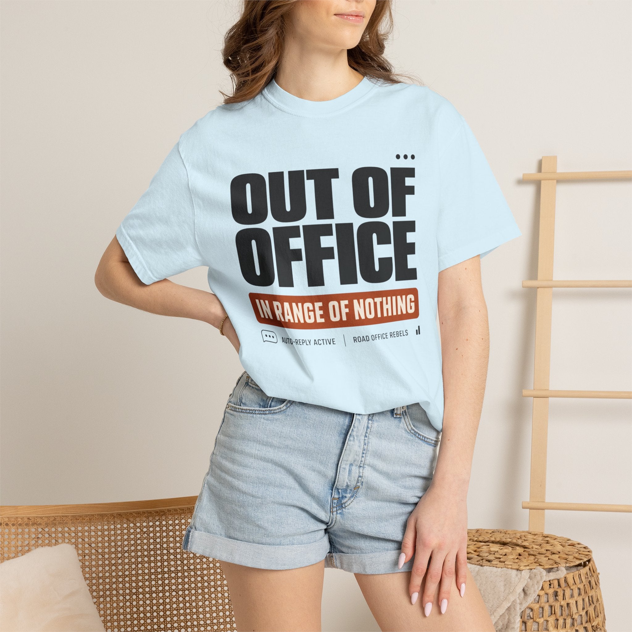 Out Of Office In Range Of Nothing - T-Shirt