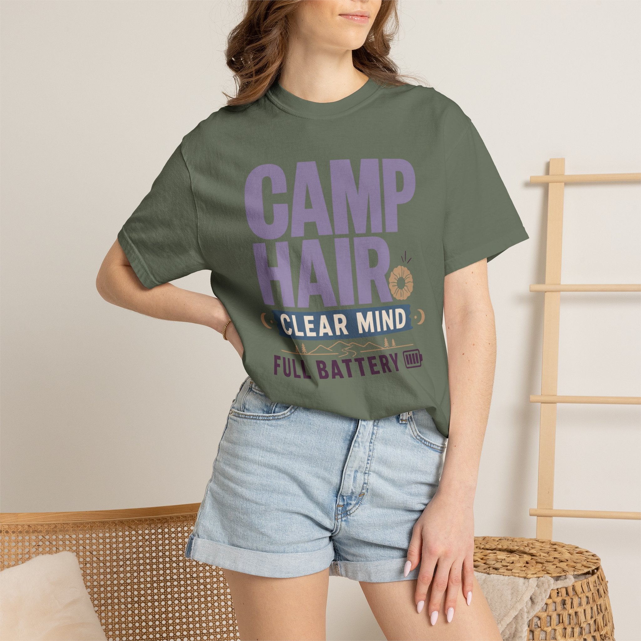 Camp Hair Clear Mind Full Battery - T-Shirt