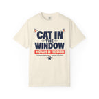 Cat In The Window Chaos In The Cabin - T-Shirt