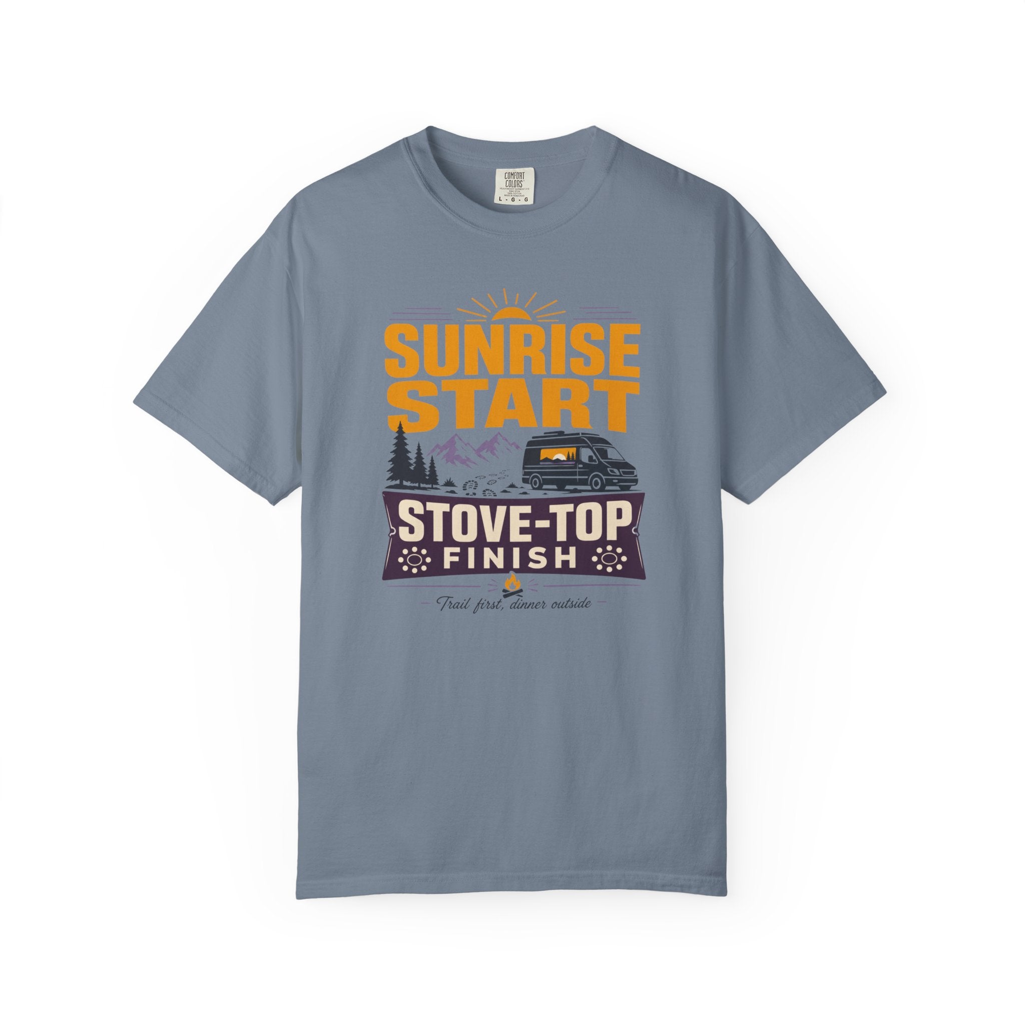 Sunrise Start Stove Top Finish - T-Shirt