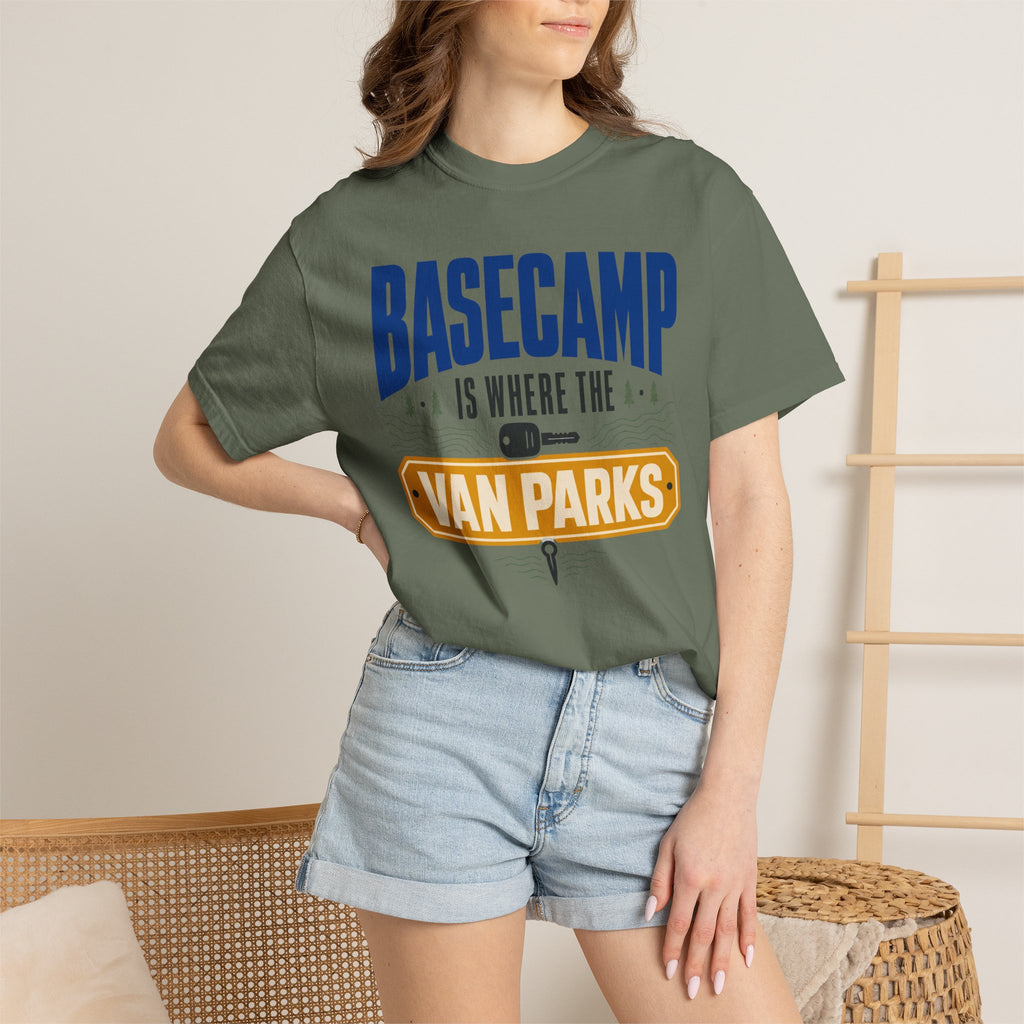 Basecamp Is Where The Van Parks - T-Shirt