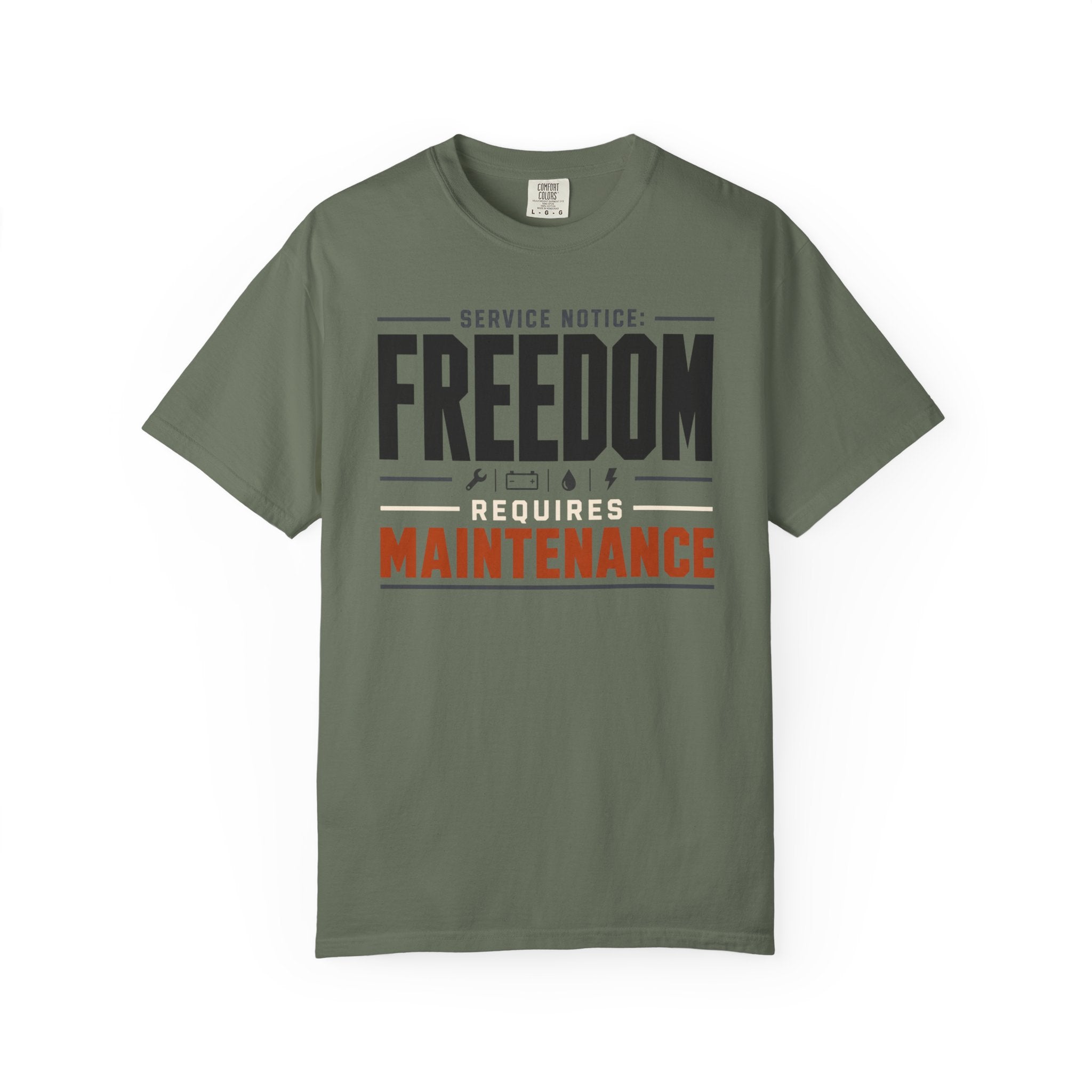Service Notice Freedom Requires Maintenance - T-Shirt