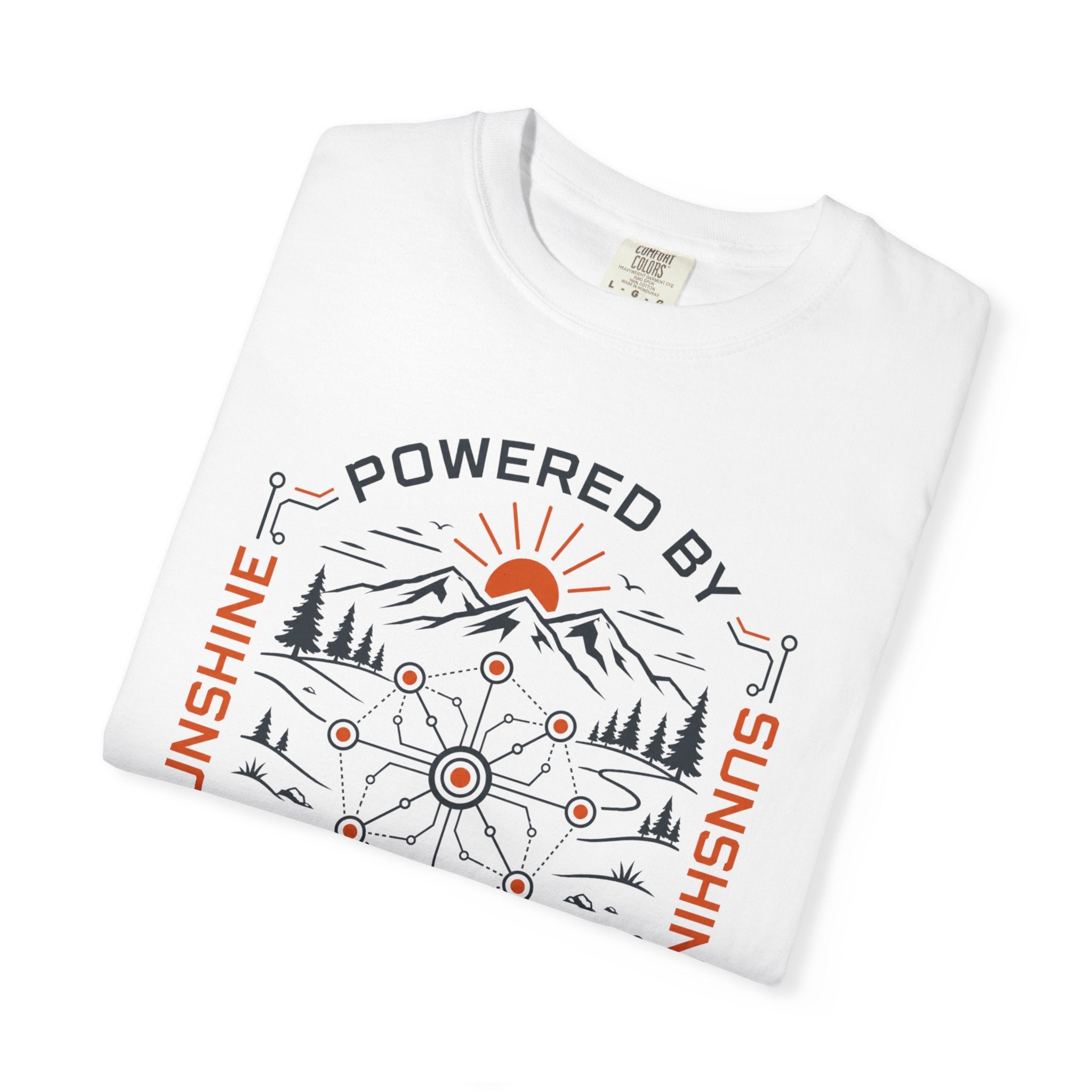 Powered By Sunshine And Technology - T-Shirt