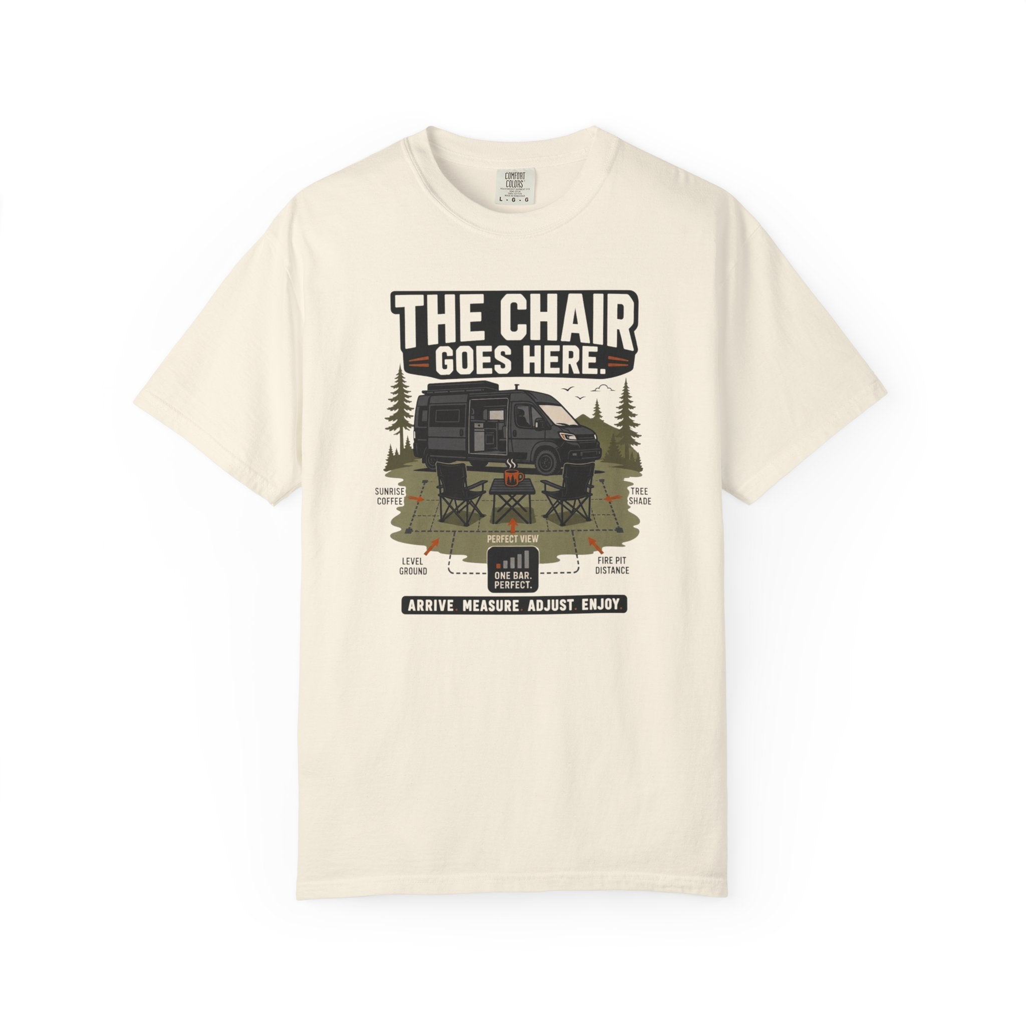 The Chair Goes Here - T-Shirt