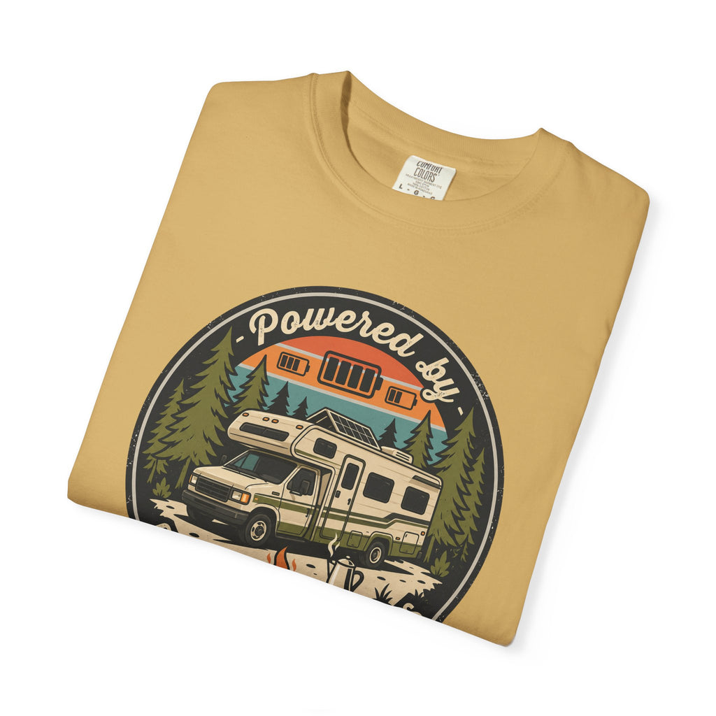 Powered By Coffee and Campgrounds - T-Shirt