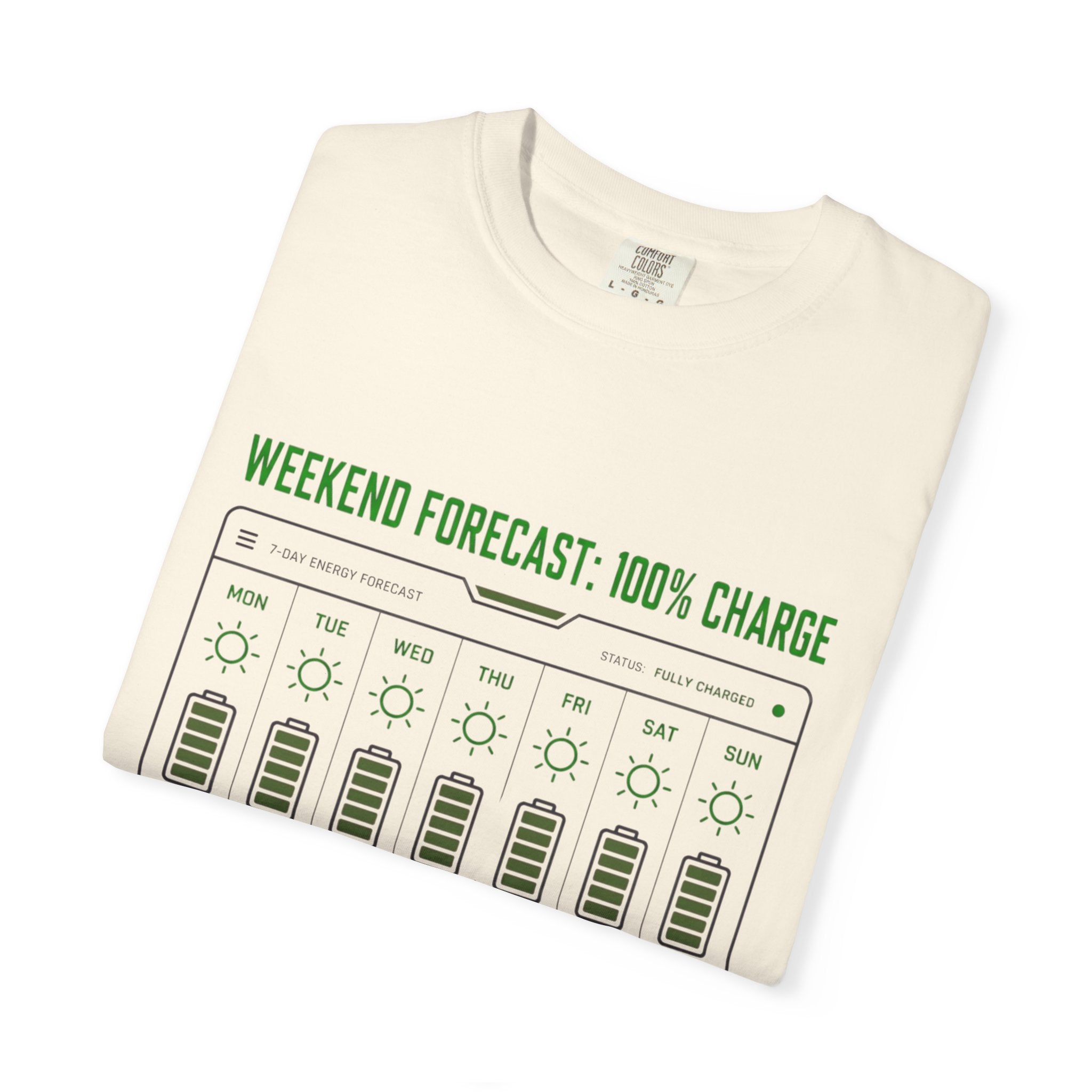 Weekend Forecast 100 Percent Charge - T-Shirt